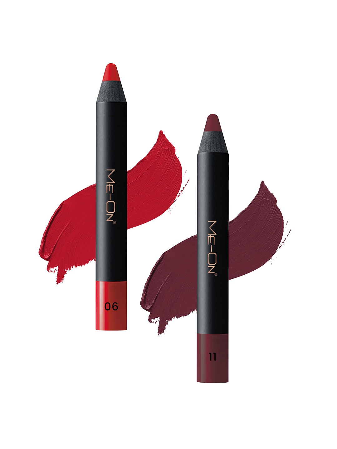 ME-ON Set of 2 Photoface Long Lasting Matte Finish Lip Crayon - Shade 06 & 11, Red
ME-ON Set of 2 Photoface Long Lasting Matte Finish Lip Crayon - Shade 06 & 11, Red