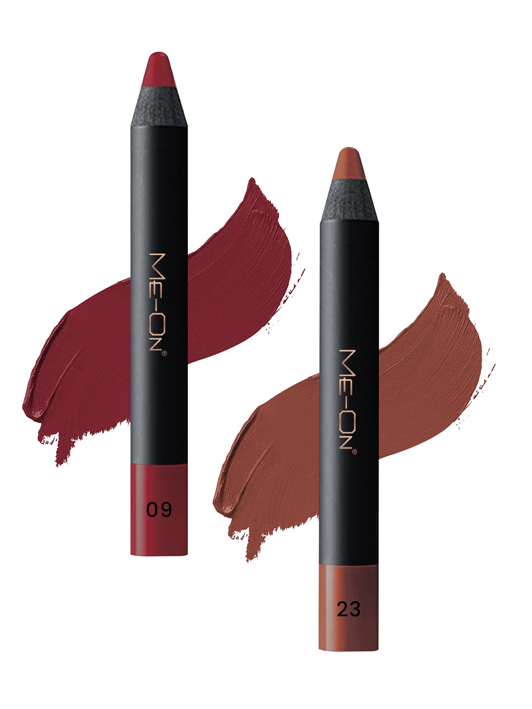 ME-ON Photoface Set Of 2 Non Transfer Lip Crayon Lipstick - 3.6g Each - Shade 09-Shade 23, Brown
ME-ON Photoface Set Of 2 Non Transfer Lip Crayon Lipstick - 3.6g Each - Shade 09-Shade 23, Brown