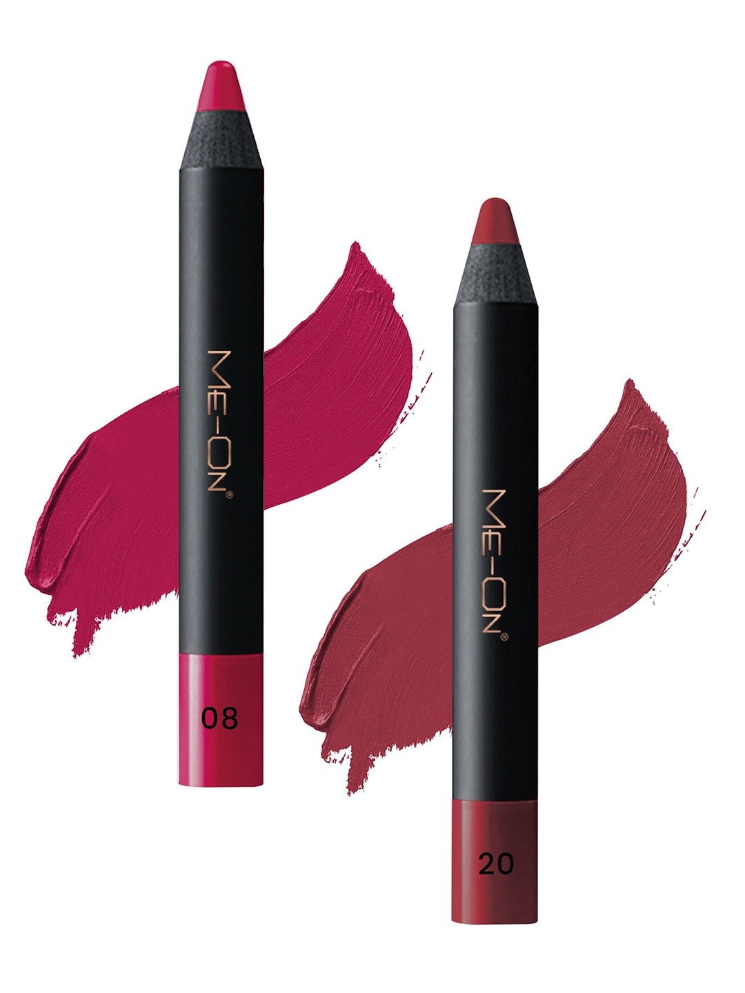 ME-ON Set of 2 Photoface Long Lasting Matte Finish Lip Crayon - Shade 08 & 20, Magenta
ME-ON Set of 2 Photoface Long Lasting Matte Finish Lip Crayon - Shade 08 & 20, Magenta