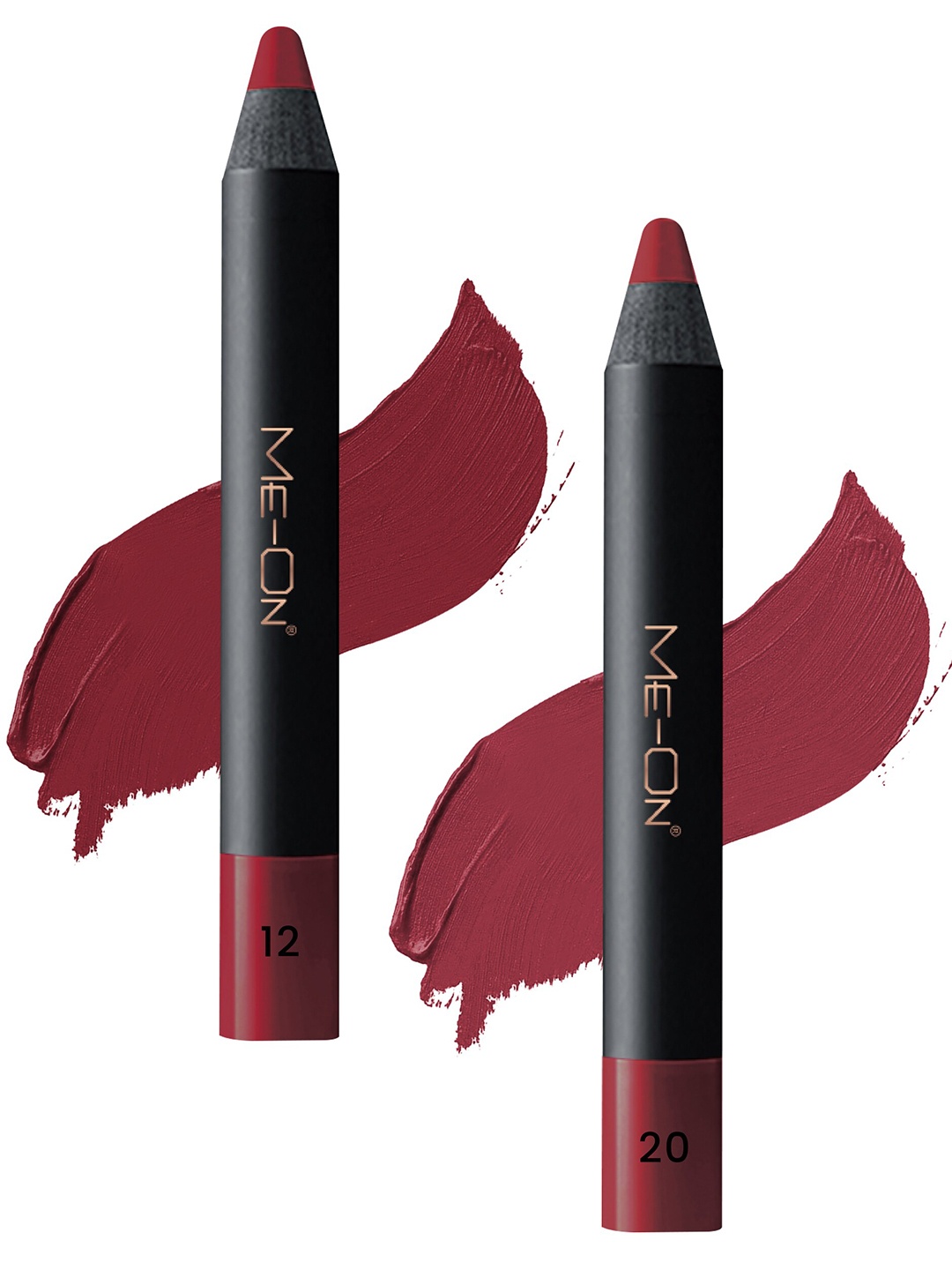 ME-ON Set of 2 Photoface Long Lasting Matte Finish Lip Crayon - Shade 12 & 20, Maroon
ME-ON Set of 2 Photoface Long Lasting Matte Finish Lip Crayon - Shade 12 & 20, Maroon