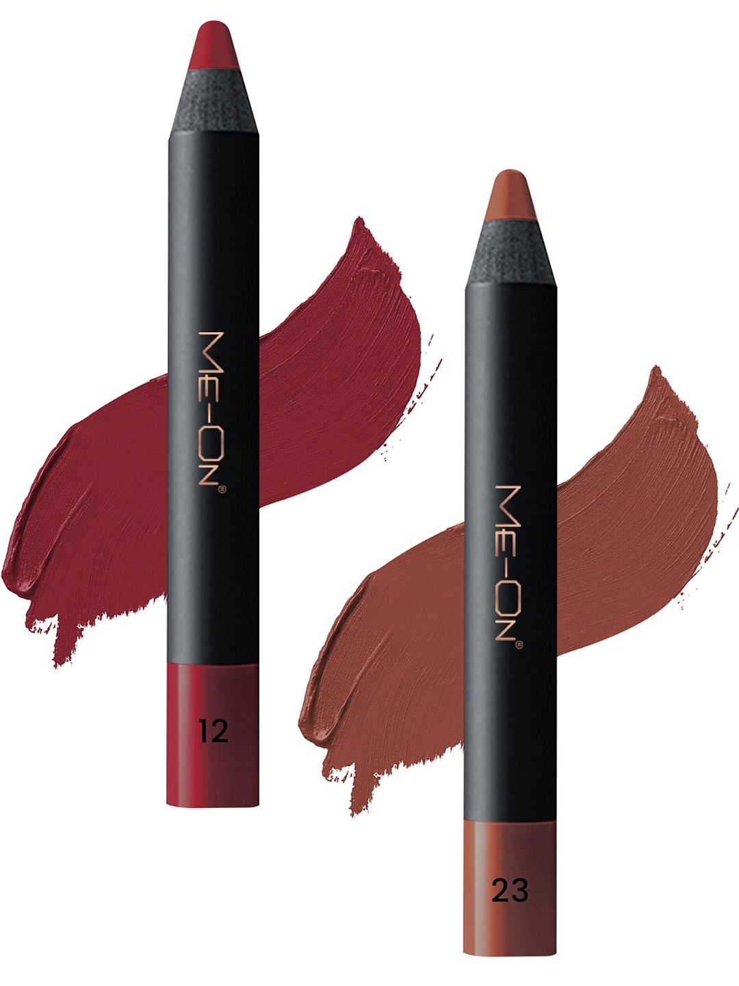 ME-ON Set of 2 Photoface Long Lasting Matte Finish Lip Crayon - Shade 12 & 23, Purple
ME-ON Set of 2 Photoface Long Lasting Matte Finish Lip Crayon - Shade 12 & 23, Purple