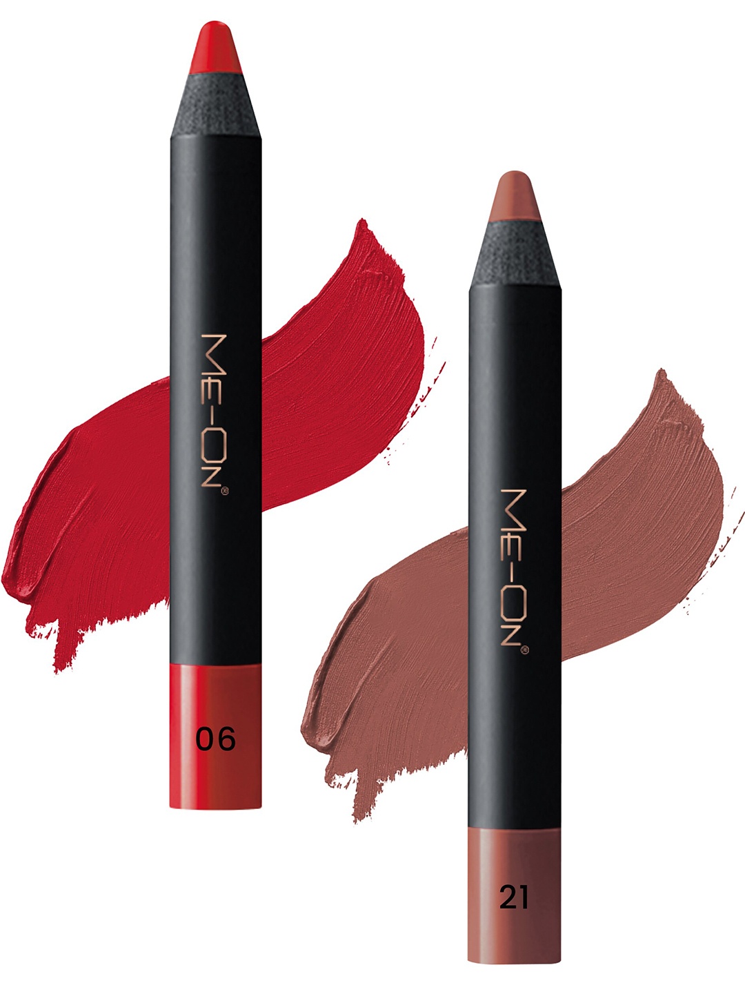 ME-ON Photoface Set Of 2 Non Transfer Lip Crayon Lipstick - 3.6g Each - Shade 06-Shade 21, Nude
ME-ON Photoface Set Of 2 Non Transfer Lip Crayon Lipstick - 3.6g Each - Shade 06-Shade 21, Nude