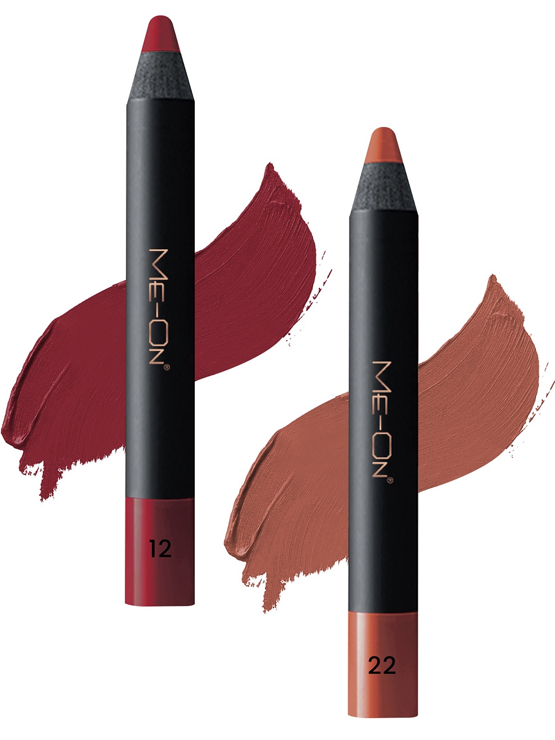 ME-ON Photoface Set Of 2 Non Transfer Lip Crayon Lipstick - 3.6g Each - Shade 12-Shade 22, Nude
ME-ON Photoface Set Of 2 Non Transfer Lip Crayon Lipstick - 3.6g Each - Shade 12-Shade 22, Nude