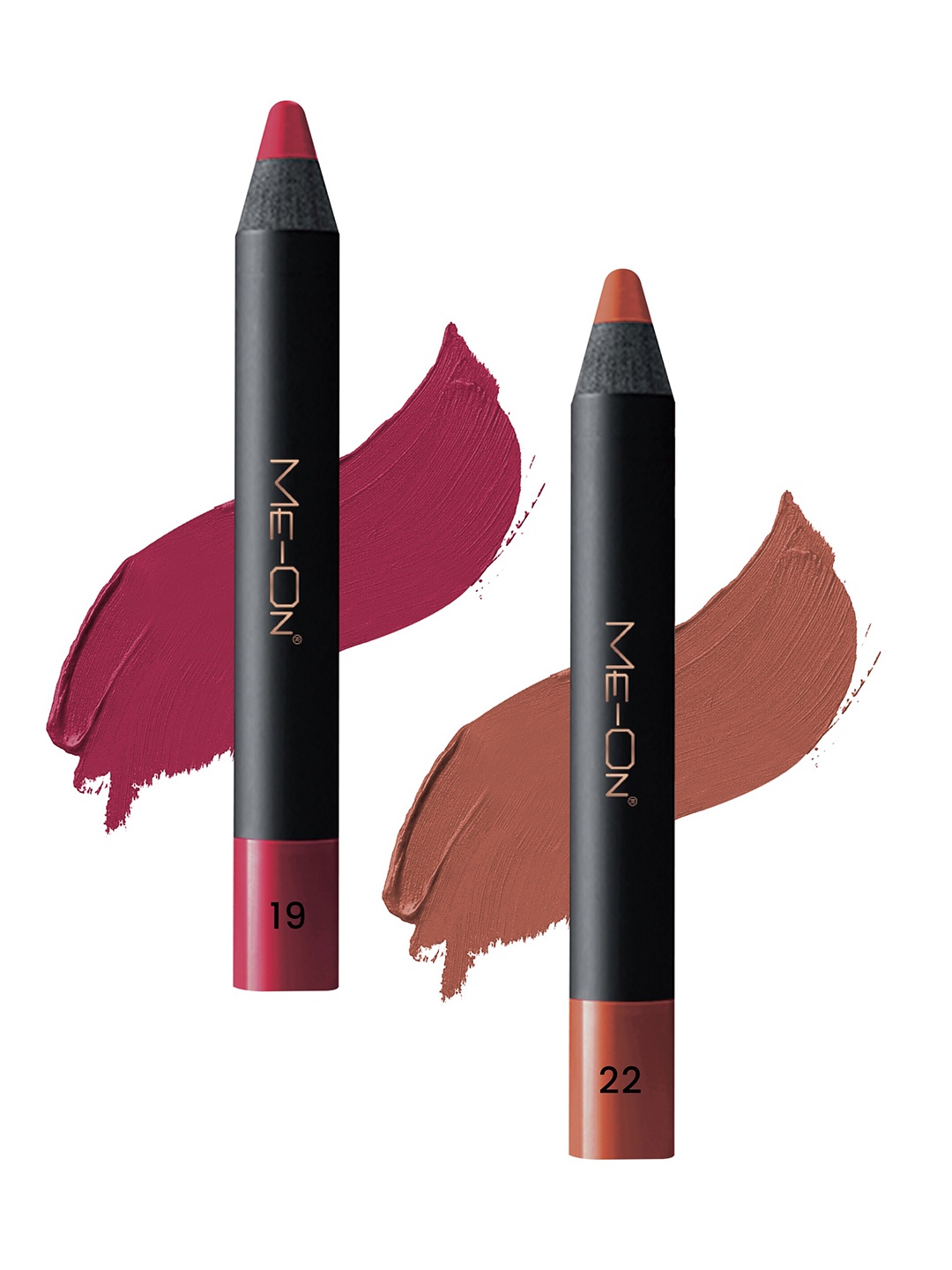 ME-ON Photoface Set Of 2 Non Transfer Lip Crayon Lipstick - 3.6g Each - Shade 19-Shade 22, Nude
ME-ON Photoface Set Of 2 Non Transfer Lip Crayon Lipstick - 3.6g Each - Shade 19-Shade 22, Nude