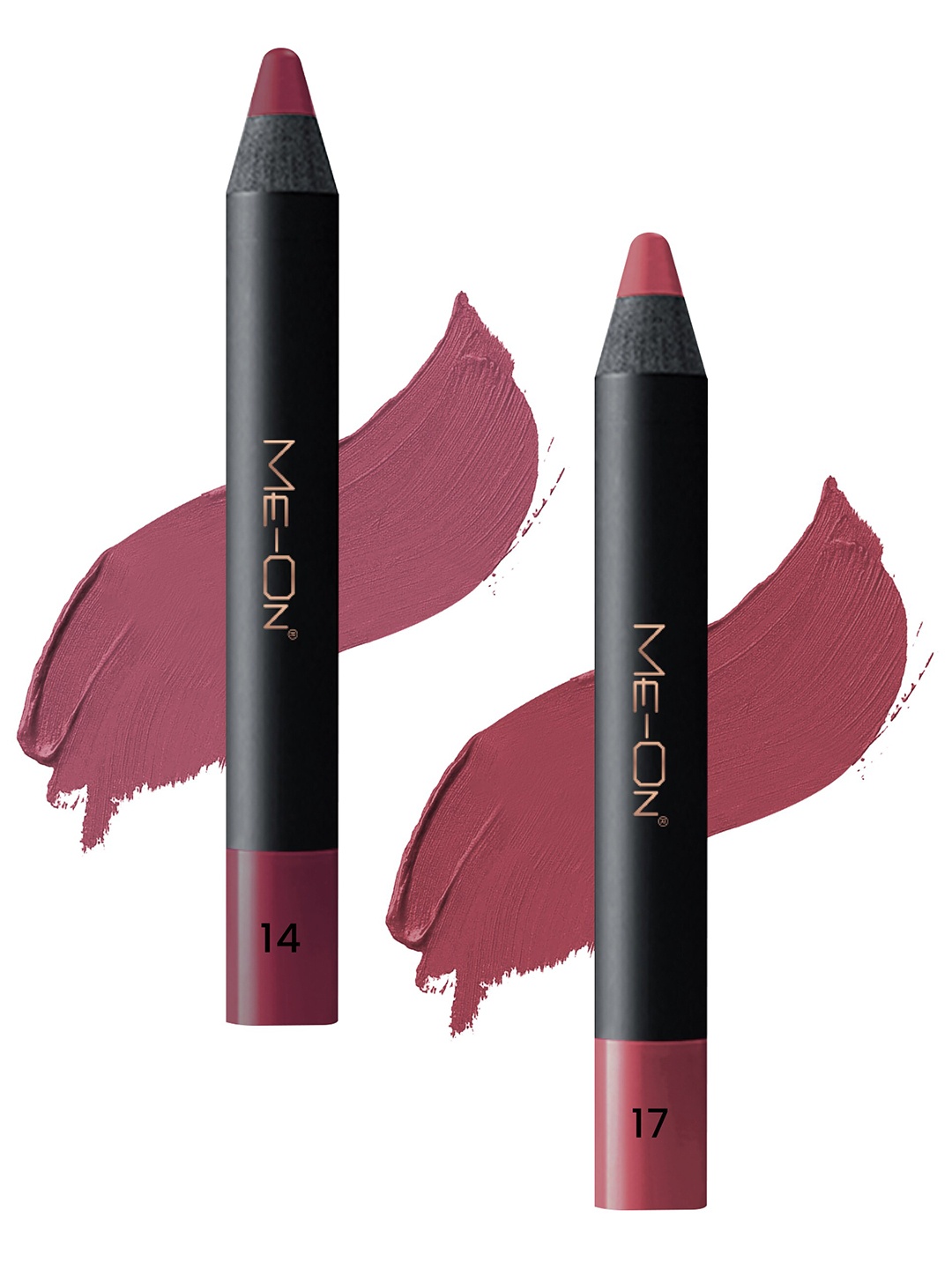 ME-ON Set Of 2 Photoface Non Transfer Lip Crayon Lipstick - 3.6g Each - Shade 14-Shade 17, Purple
ME-ON Set Of 2 Photoface Non Transfer Lip Crayon Lipstick - 3.6g Each - Shade 14-Shade 17, Purple