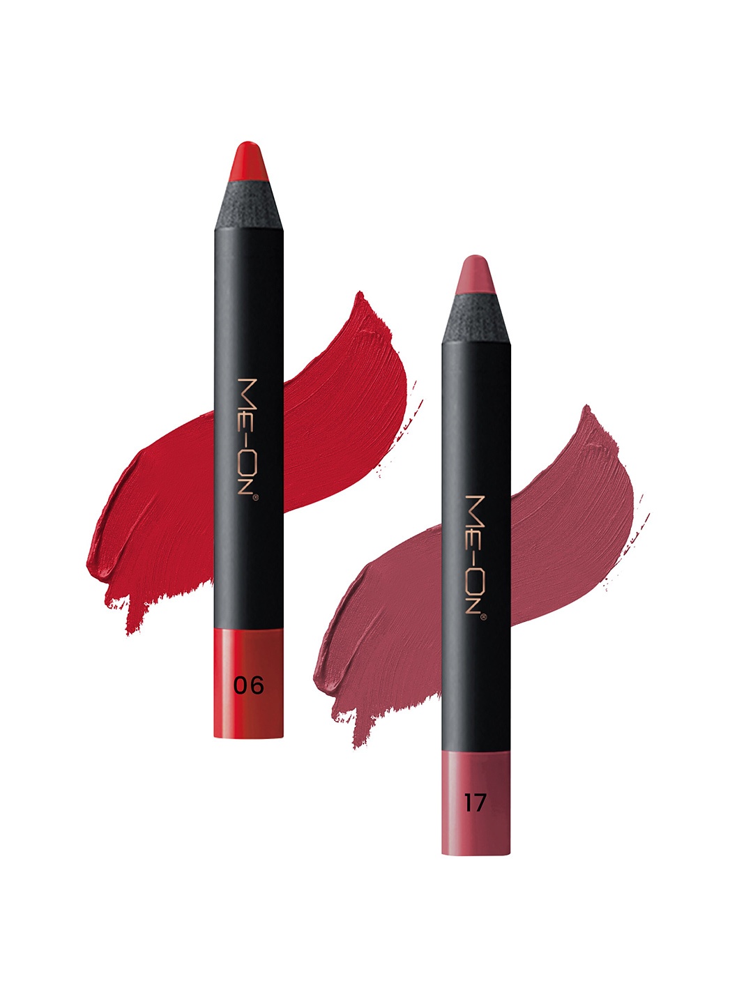 ME-ON Set of 2 Photoface Long Lasting Matte Finish Lip Crayon - Shade 06 & 17, Red
ME-ON Set of 2 Photoface Long Lasting Matte Finish Lip Crayon - Shade 06 & 17, Red