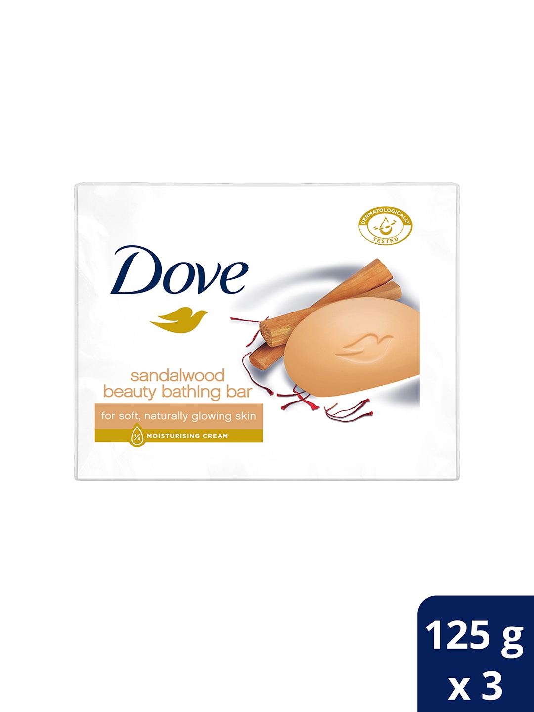 Dove Set of 3 Sandalwood Beauty Bathing Bar with Saffron Extract - 125 g each, White
Dove Set of 3 Sandalwood Beauty Bathing Bar with Saffron Extract - 125 g each, White