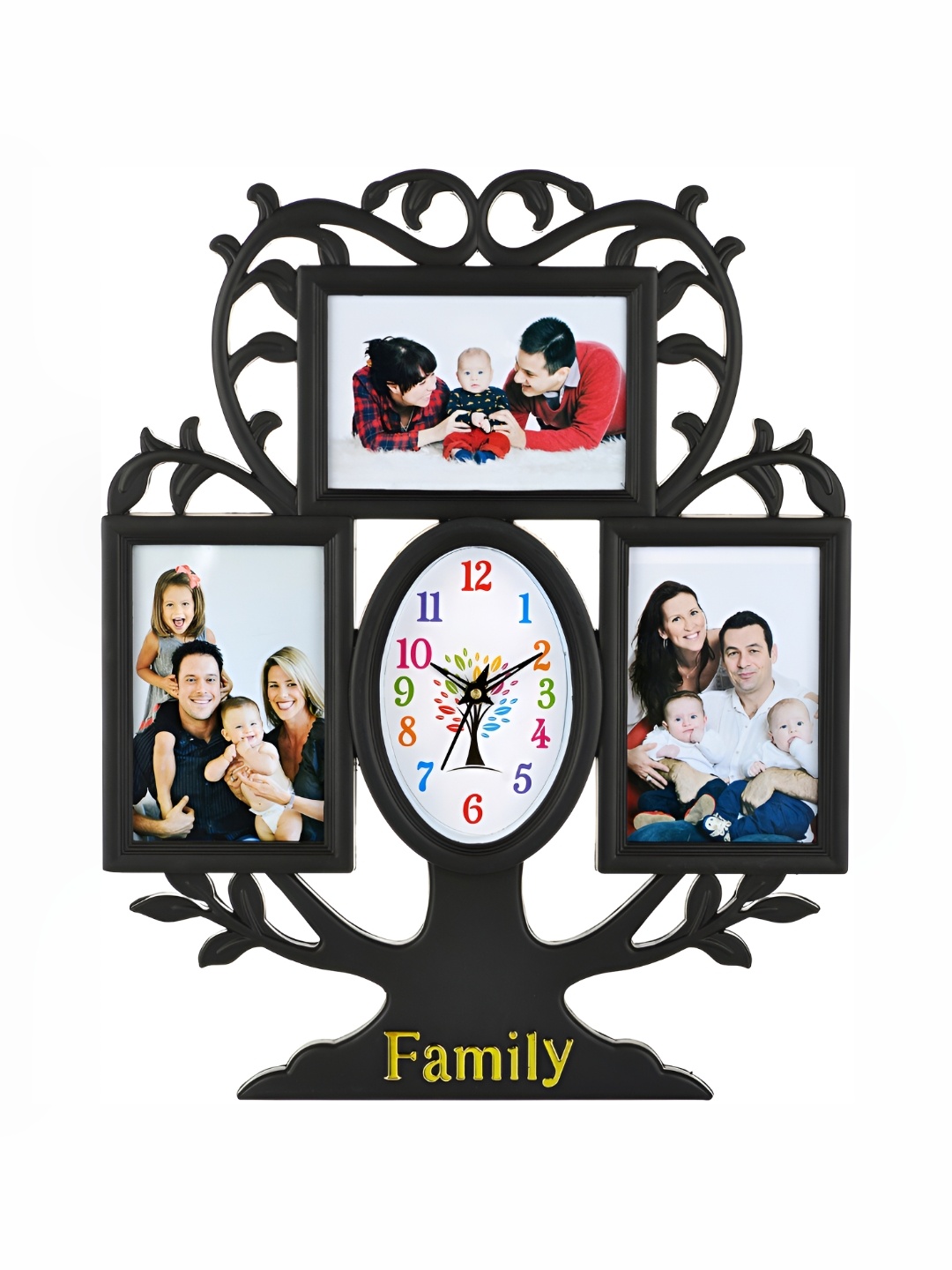 Attractionz Black Oval Shaped Textured Tree Photo Frame Contemporary Wall Clock
Attractionz Black Oval Shaped Textured Tree Photo Frame Contemporary Wall Clock