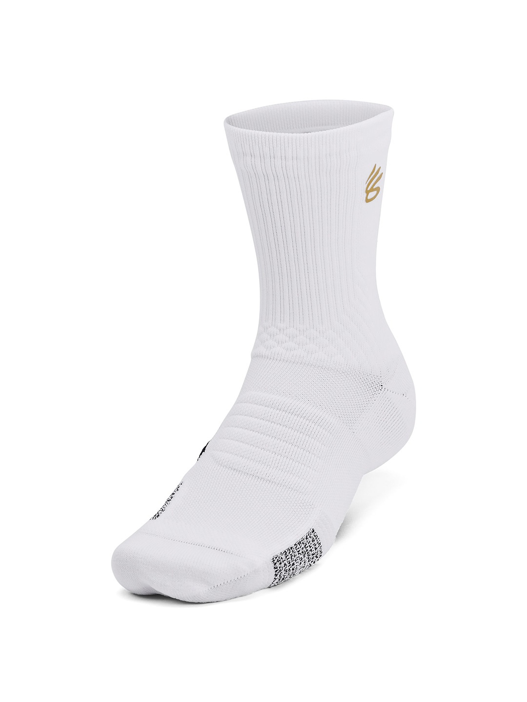 UNDER ARMOUR Unisex Pack of 1 UA ArmourDry Playmaker Cushioned Basketball Mid-Crew Socks, White
UNDER ARMOUR Unisex Pack of 1 UA ArmourDry Playmaker Cushioned Basketball Mid-Crew Socks, White