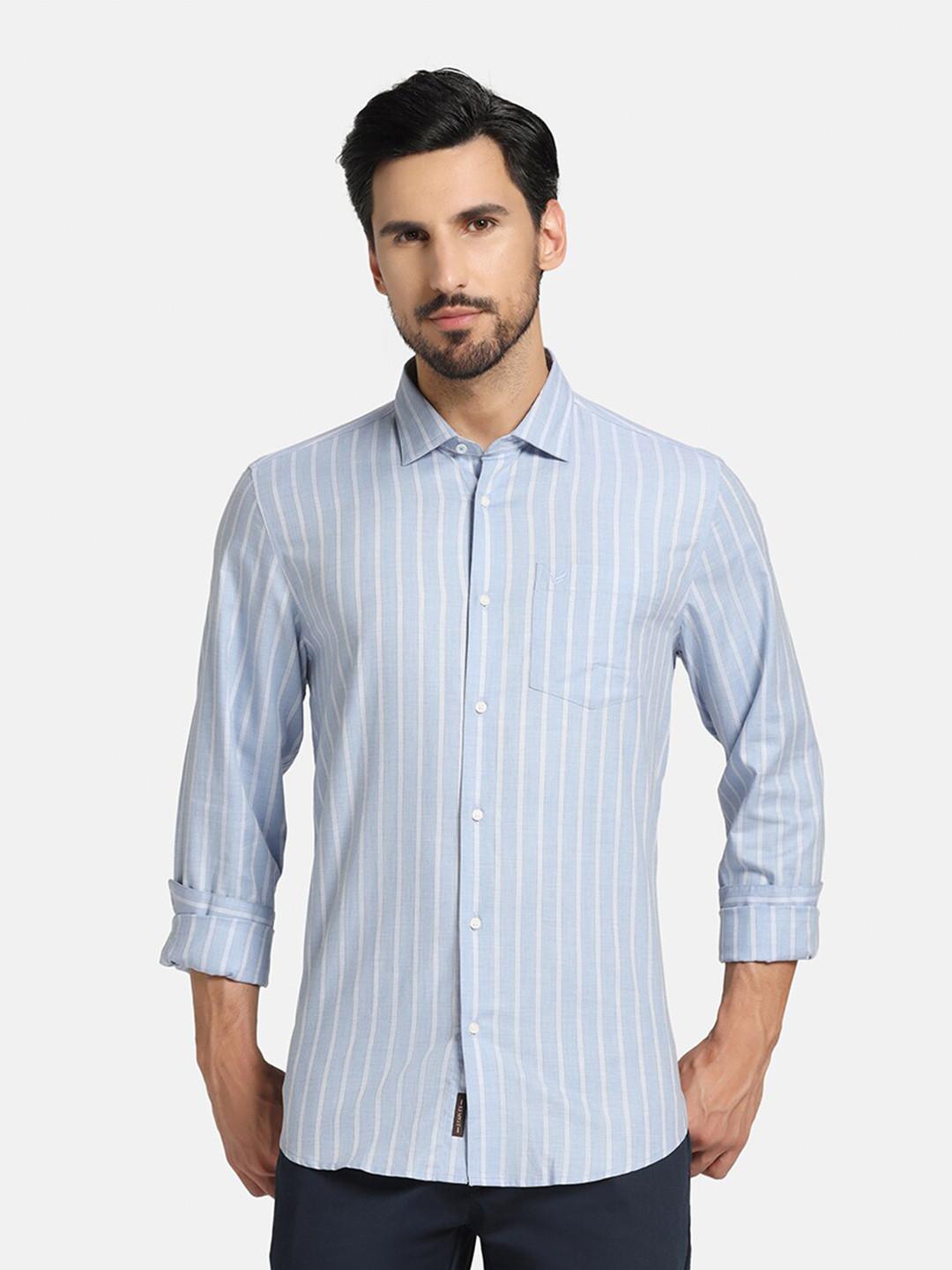 Blackberrys Slim Fit Striped Cotton Casual Shirt, Blue
Blackberrys Slim Fit Striped Cotton Casual Shirt, Blue