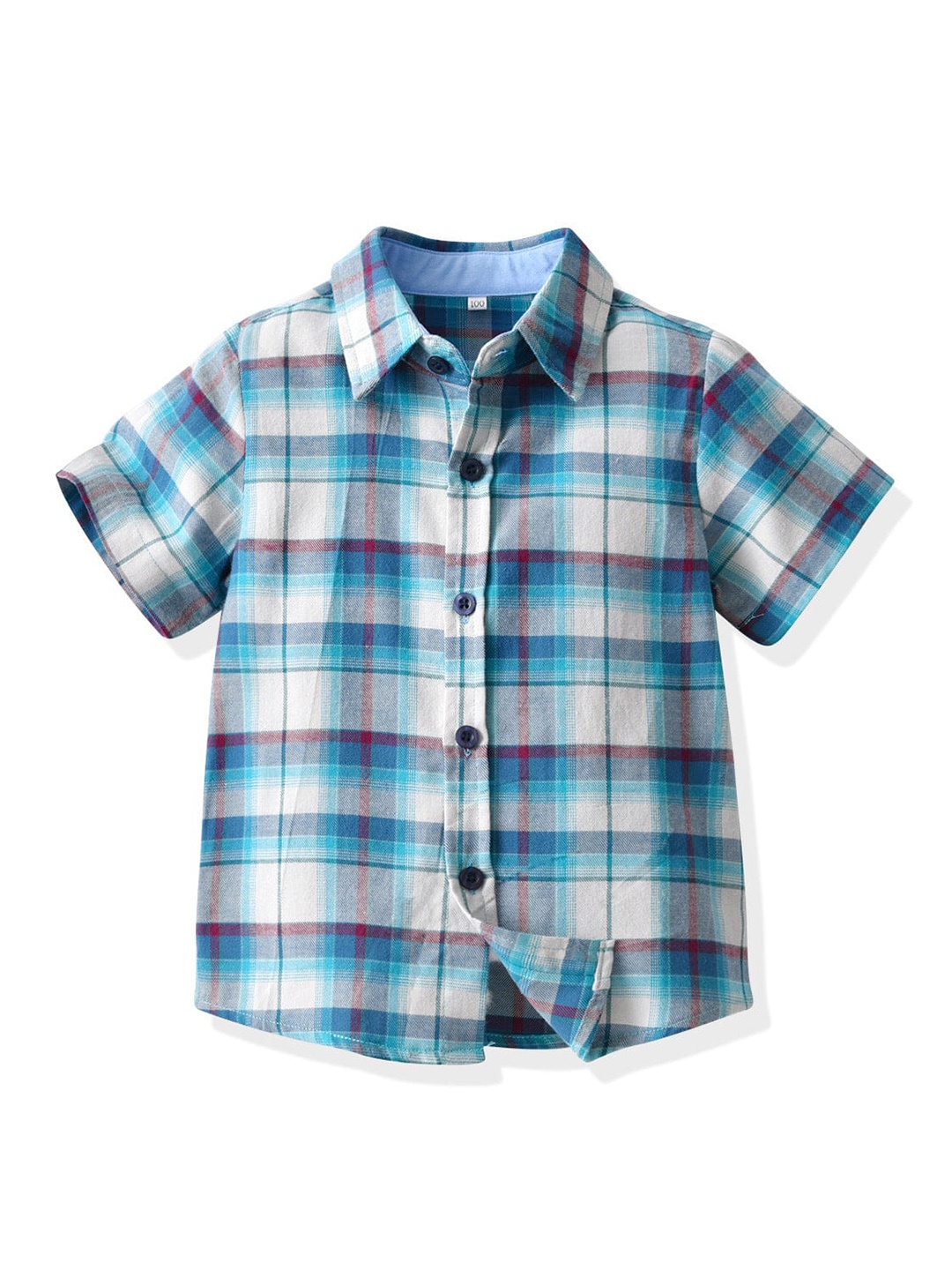 INCLUD Boys Spread Collar Short Sleeves Classic Tartan Checks Cotton Casual Shirt, Blue
INCLUD Boys Spread Collar Short Sleeves Classic Tartan Checks Cotton Casual Shirt, Blue