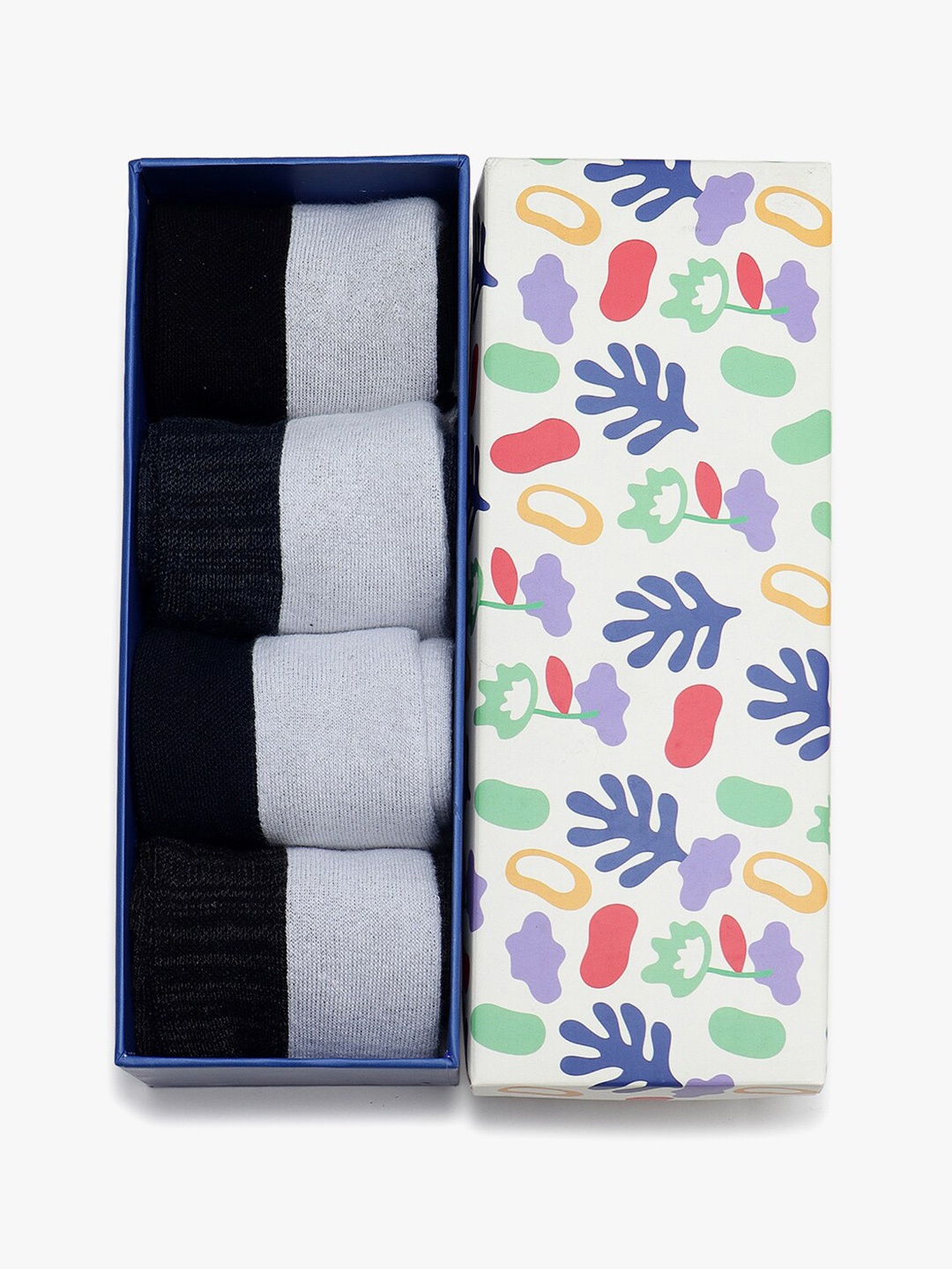Soxytoes Unisex Pack Of 4 Patterned Cotton Anti Slip Above Ankle-Length Socks, Black
Soxytoes Unisex Pack Of 4 Patterned Cotton Anti Slip Above Ankle-Length Socks, Black