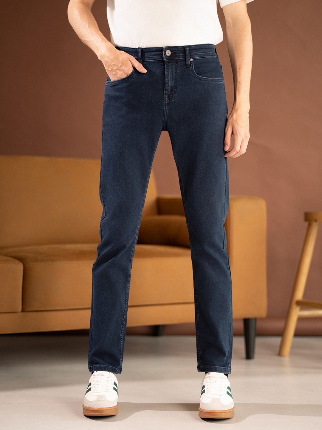 The Pant Project Men Stylish Slim Fit Mid-Rise Denim Jeans with Stretchable Waist, Blue
The Pant Project Men Stylish Slim Fit Mid-Rise Denim Jeans with Stretchable Waist, Blue