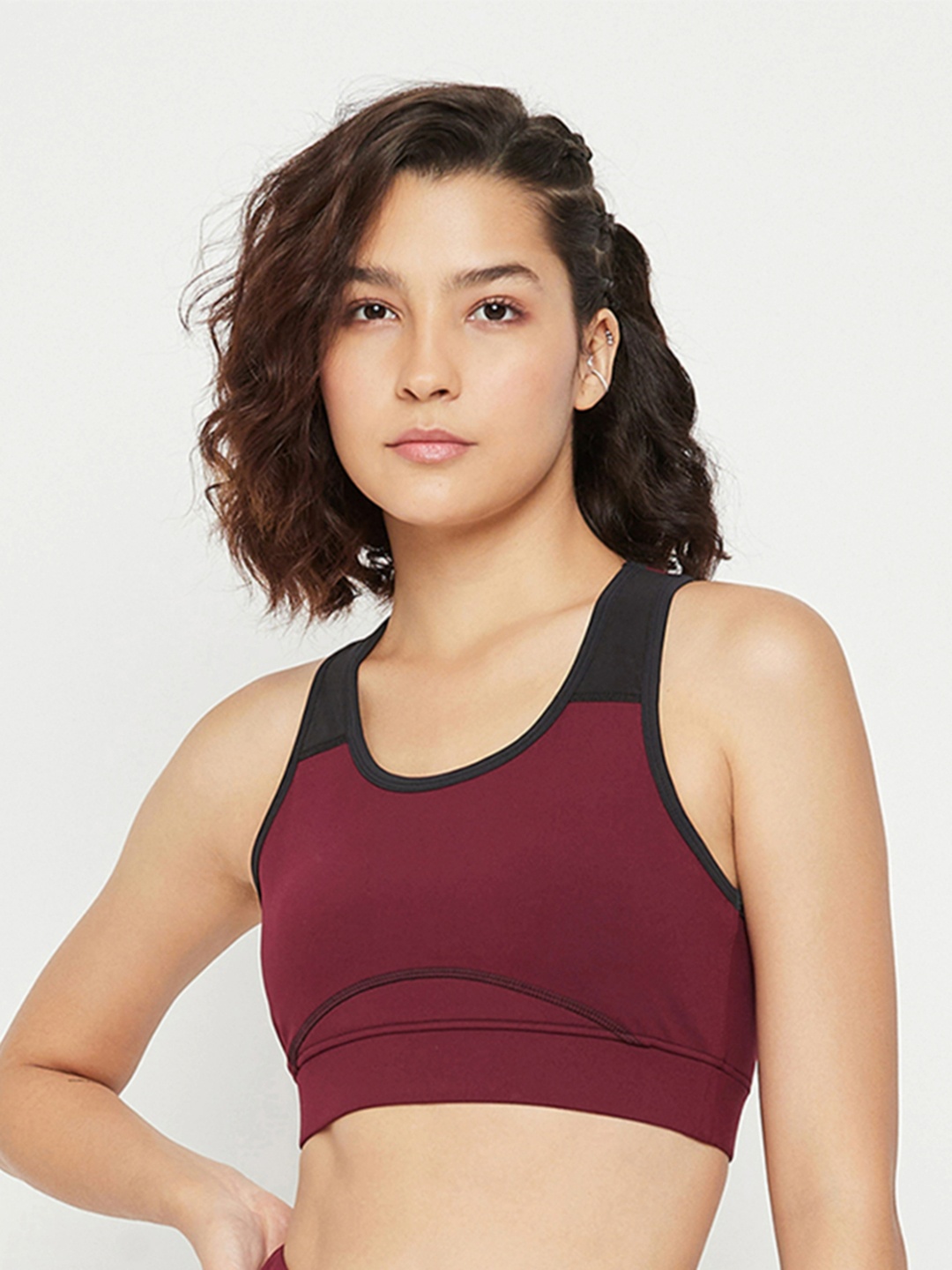 EDRIO Full Coverage Non Padded Seamless Cotton Workout Bra With All Day Comfort, Maroon
EDRIO Full Coverage Non Padded Seamless Cotton Workout Bra With All Day Comfort, Maroon
