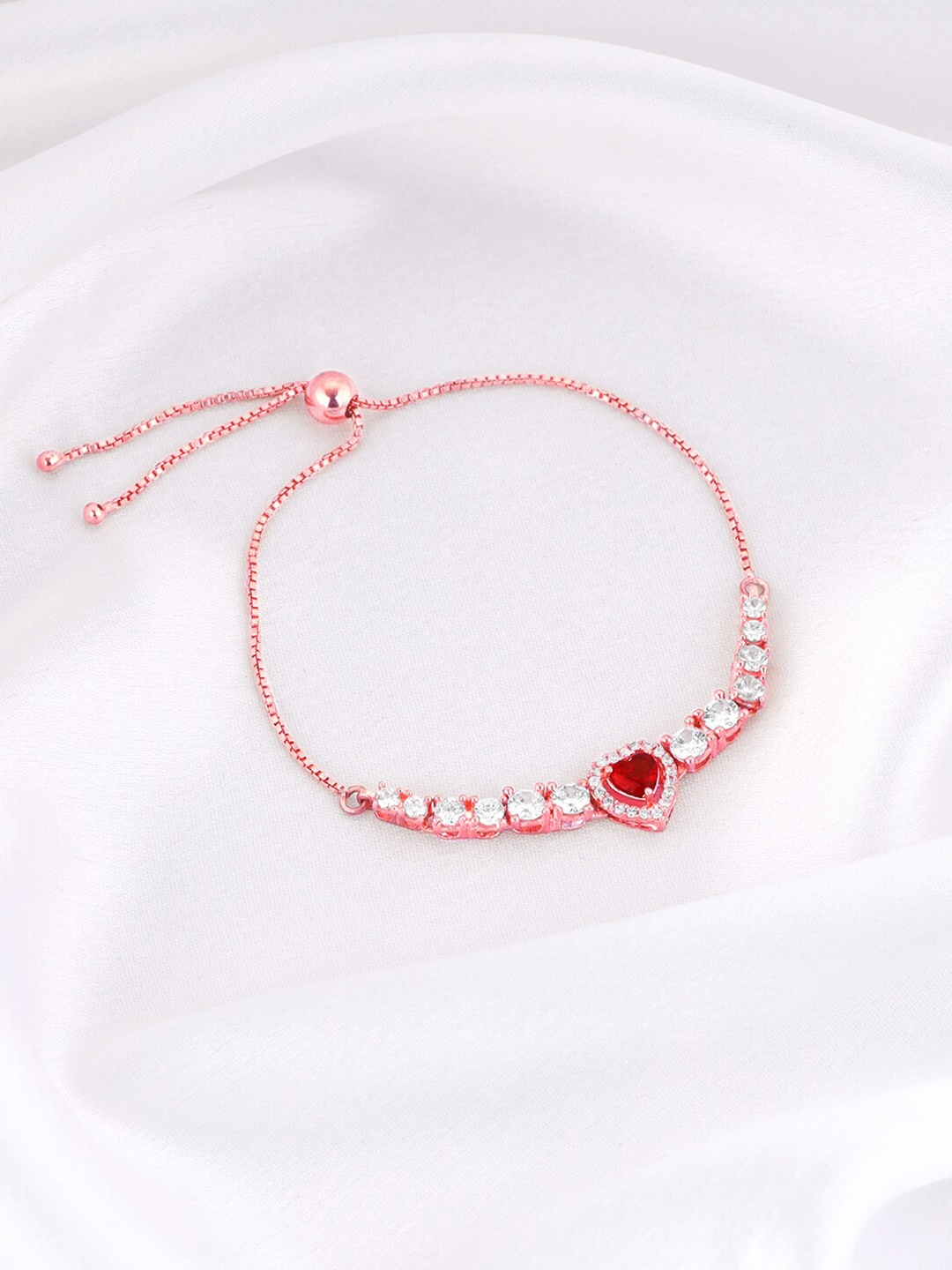 GIVA Women Sterling Silver Rose Gold-Plated Artificial Stones Studded Wraparound Bracelet
GIVA Women Sterling Silver Rose Gold-Plated Artificial Stones Studded Wraparound Bracelet