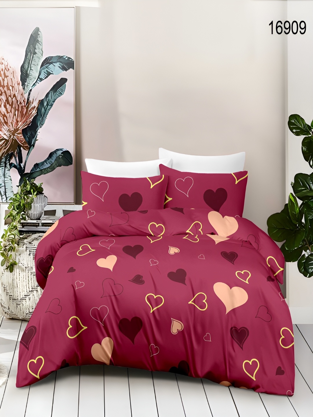 borato Pink & Yellow Graphic 180 TC Cotton Queen Bedsheet with 2 Pillow Covers
borato Pink & Yellow Graphic 180 TC Cotton Queen Bedsheet with 2 Pillow Covers