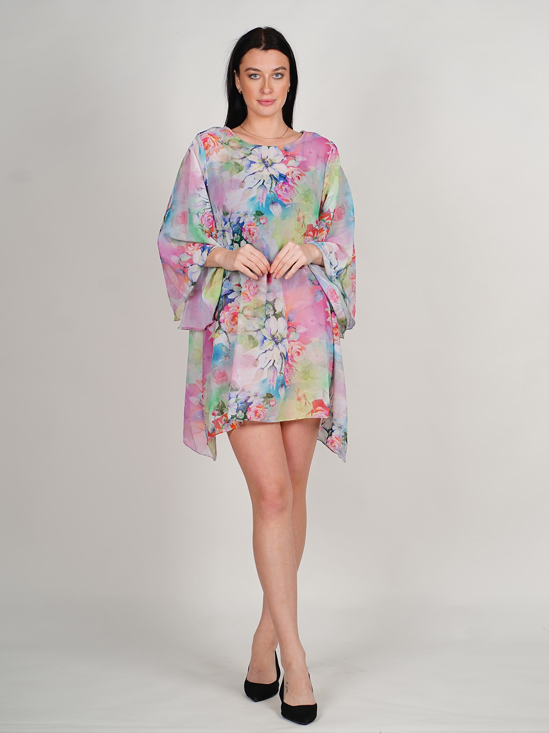 Rajoria Instyle Floral Printed Kimono Sleeves Georgette Kaftan Swimwear Cover Up Dress, Pink
Rajoria Instyle Floral Printed Kimono Sleeves Georgette Kaftan Swimwear Cover Up Dress, Pink