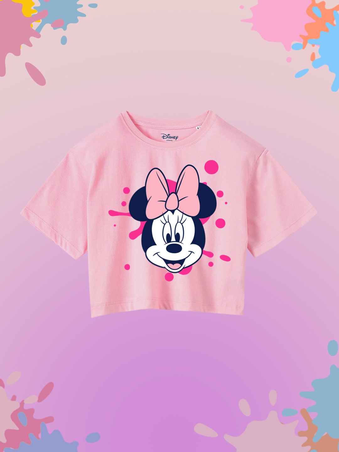 YK Disney Girls Minnie Mouse Printed Drop-Shoulder Sleeves Pure Cotton Boxy T-shirt, Pink
YK Disney Girls Minnie Mouse Printed Drop-Shoulder Sleeves Pure Cotton Boxy T-shirt, Pink