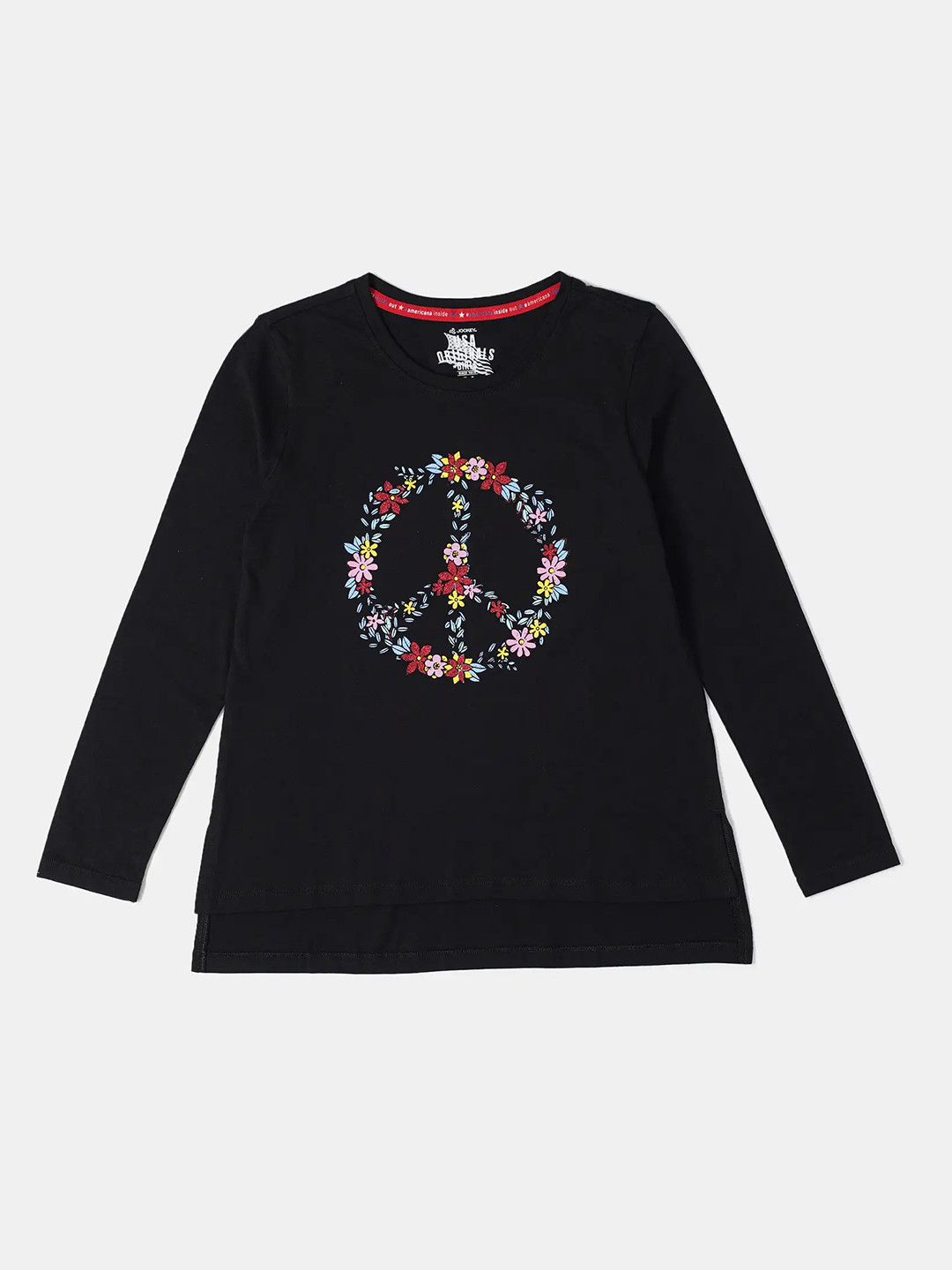 Jockey Girls Super Combed Cotton Printed Full Sleeve Regular Fit Round Neck Tshirt-UG11, Black
Jockey Girls Super Combed Cotton Printed Full Sleeve Regular Fit Round Neck Tshirt-UG11, Black