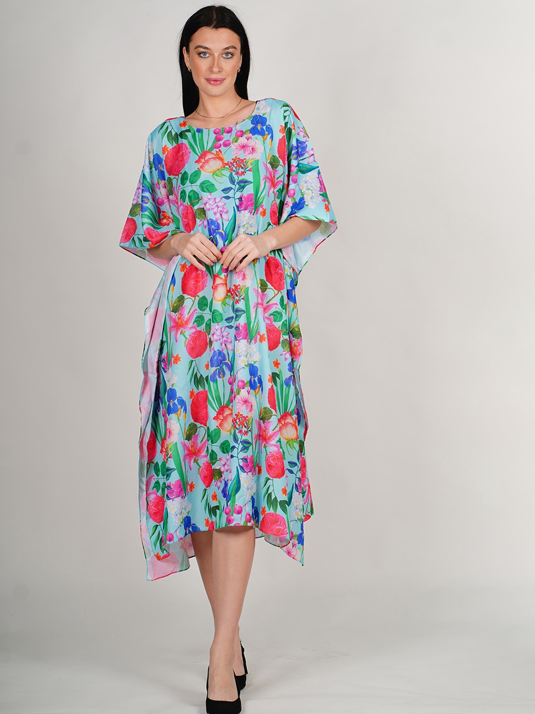Rajoria Instyle Floral Printed Kimono Sleeves Georgette Kaftan Swimwear Cover Up Dress, Blue
Rajoria Instyle Floral Printed Kimono Sleeves Georgette Kaftan Swimwear Cover Up Dress, Blue