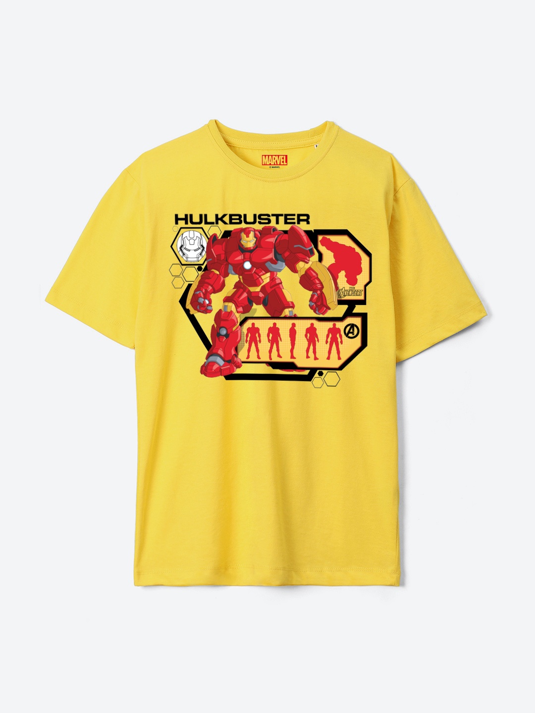 YK Marvel Boys Iron Man Printed Drop-Shoulder Sleeves Pure Cotton Oversized T-shirt, Yellow
YK Marvel Boys Iron Man Printed Drop-Shoulder Sleeves Pure Cotton Oversized T-shirt, Yellow