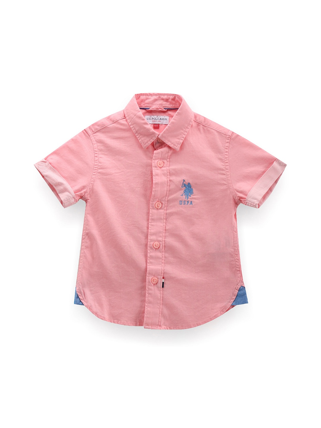 U.S. Polo Assn. Kids Boys Classic Twill Spread Collar Short Sleeves Cotton Casual Shirt, Pink
U.S. Polo Assn. Kids Boys Classic Twill Spread Collar Short Sleeves Cotton Casual Shirt, Pink