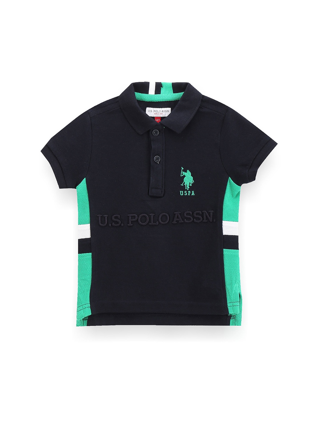 U.S. Polo Assn. Kids Boys Brand Logo Embroidered Polo Collar Pure Cotton T-shirt, Navy blue
U.S. Polo Assn. Kids Boys Brand Logo Embroidered Polo Collar Pure Cotton T-shirt, Navy blue