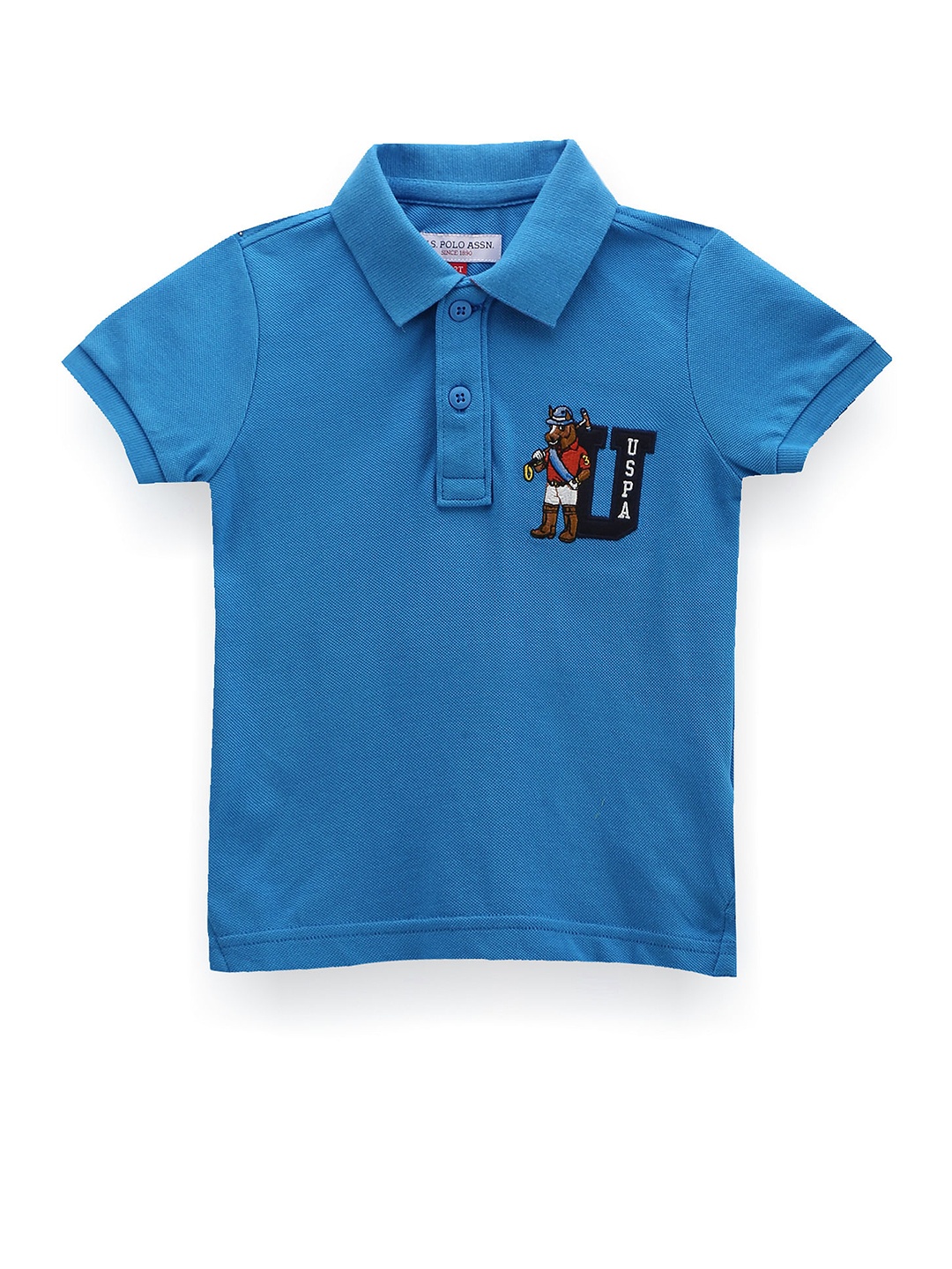 U.S. Polo Assn. Kids Boys Brand Logo Embroidered Polo Collar Short Sleeves Cotton T-shirt, Blue
U.S. Polo Assn. Kids Boys Brand Logo Embroidered Polo Collar Short Sleeves Cotton T-shirt, Blue