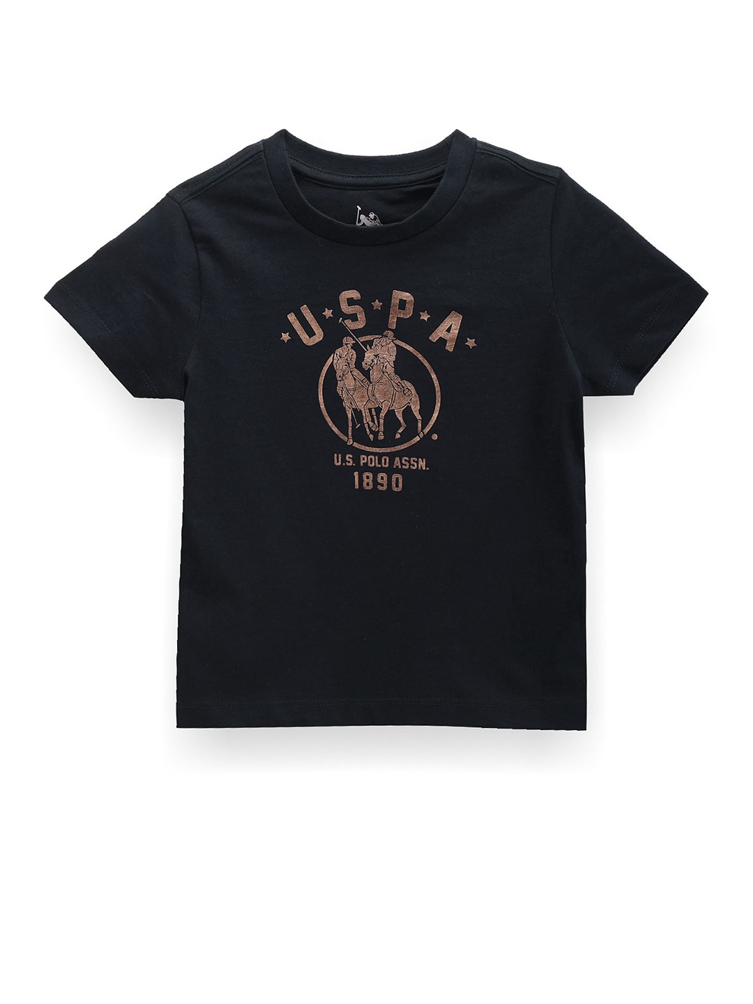 U.S. Polo Assn. Kids Boys Brand Logo Printed Round Neck Short Sleeves Pure Cotton T-shirt, Blue
U.S. Polo Assn. Kids Boys Brand Logo Printed Round Neck Short Sleeves Pure Cotton T-shirt, Blue