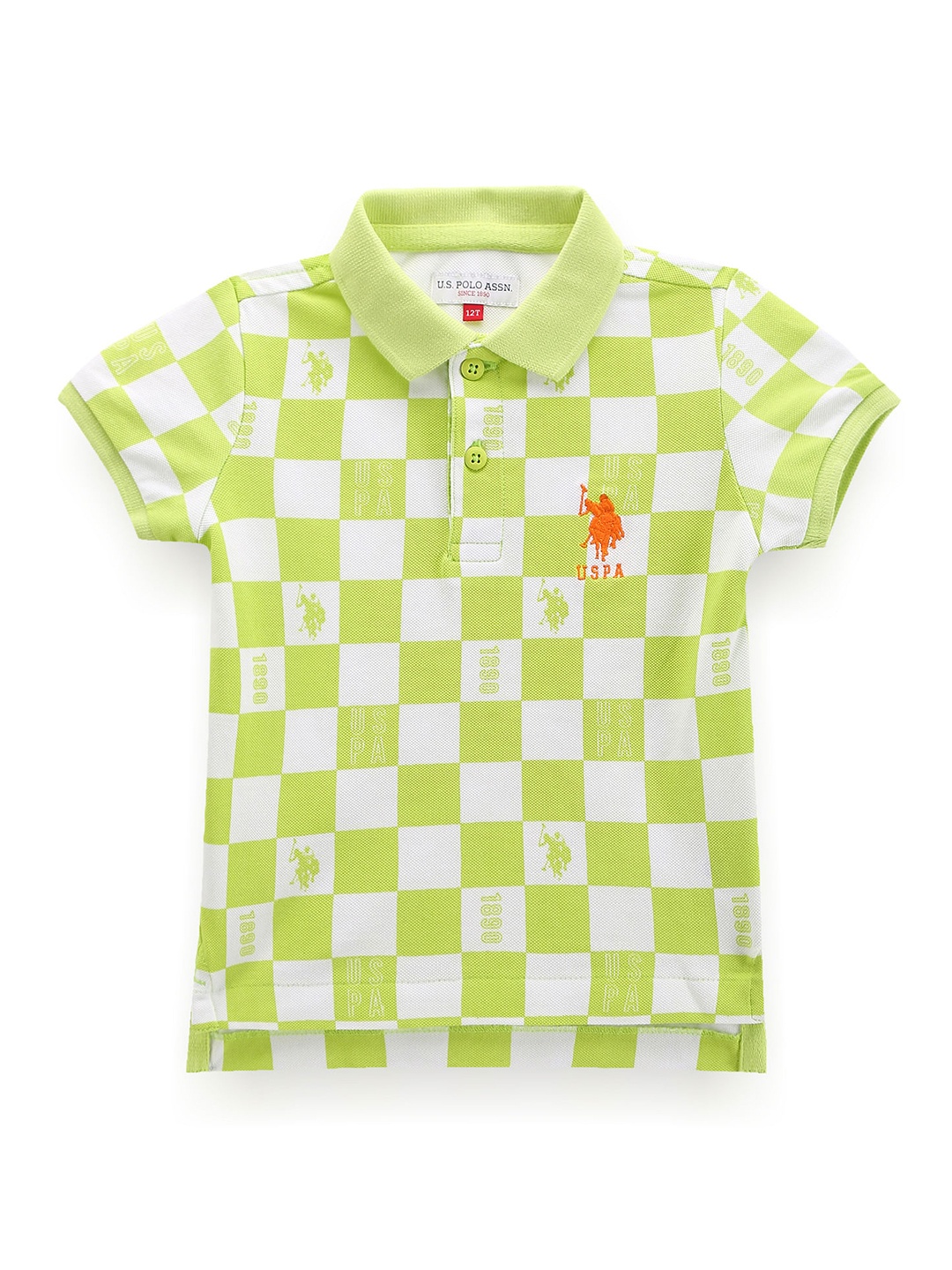 U.S. Polo Assn. Kids Boys Checked Polo Collar Short Sleeves Pure Cotton Regular T-shirt, Green
U.S. Polo Assn. Kids Boys Checked Polo Collar Short Sleeves Pure Cotton Regular T-shirt, Green