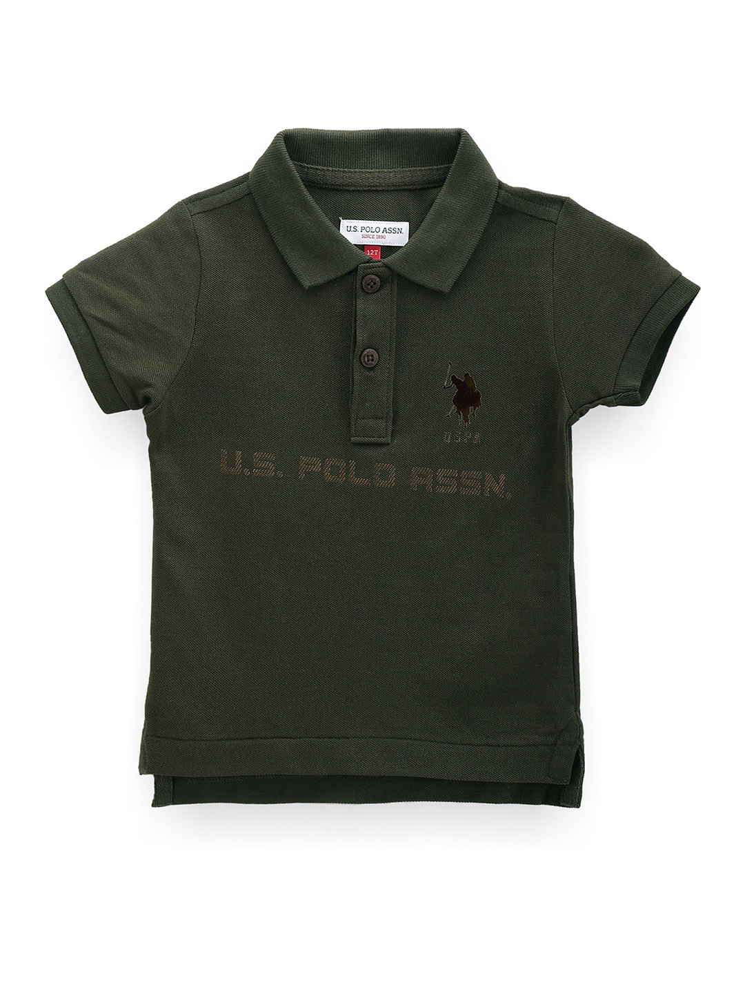 U.S. Polo Assn. Kids Boys Typography Printed Polo Collar Short Sleeves Pure Cotton T-shirt, Green
U.S. Polo Assn. Kids Boys Typography Printed Polo Collar Short Sleeves Pure Cotton T-shirt, Green