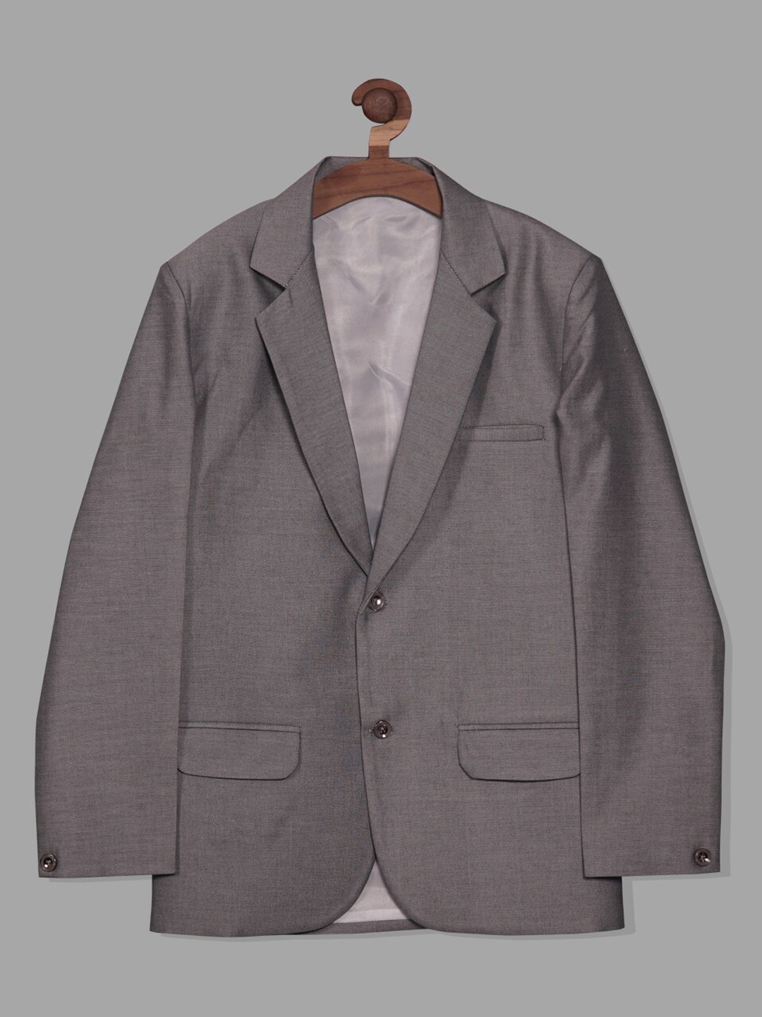 RIKIDOOS Boys Cotton Notched Lapel Single-Breasted Tailored-Fit Casual Blazer, Grey
RIKIDOOS Boys Cotton Notched Lapel Single-Breasted Tailored-Fit Casual Blazer, Grey