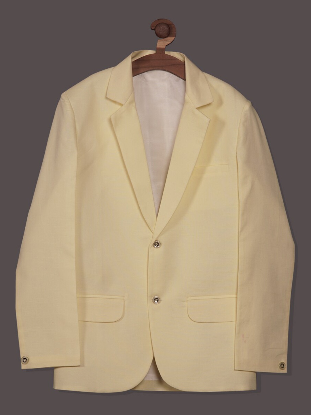 RIKIDOOS Boys Notched Lapel Long Sleeves Single-Breasted Cotton Tailored-Fit Blazer, Yellow
RIKIDOOS Boys Notched Lapel Long Sleeves Single-Breasted Cotton Tailored-Fit Blazer, Yellow