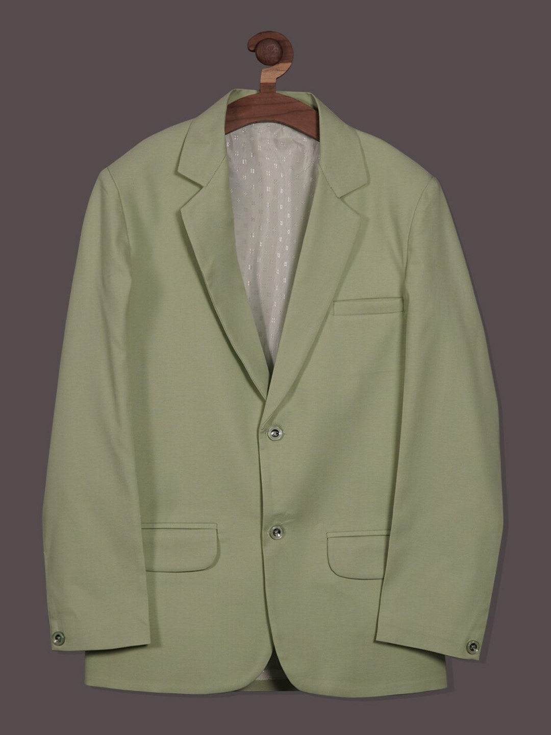 RIKIDOOS Boys Notched Lapel Long Sleeves Single-Breasted Cotton Tailored-Fit Blazer, Green
RIKIDOOS Boys Notched Lapel Long Sleeves Single-Breasted Cotton Tailored-Fit Blazer, Green