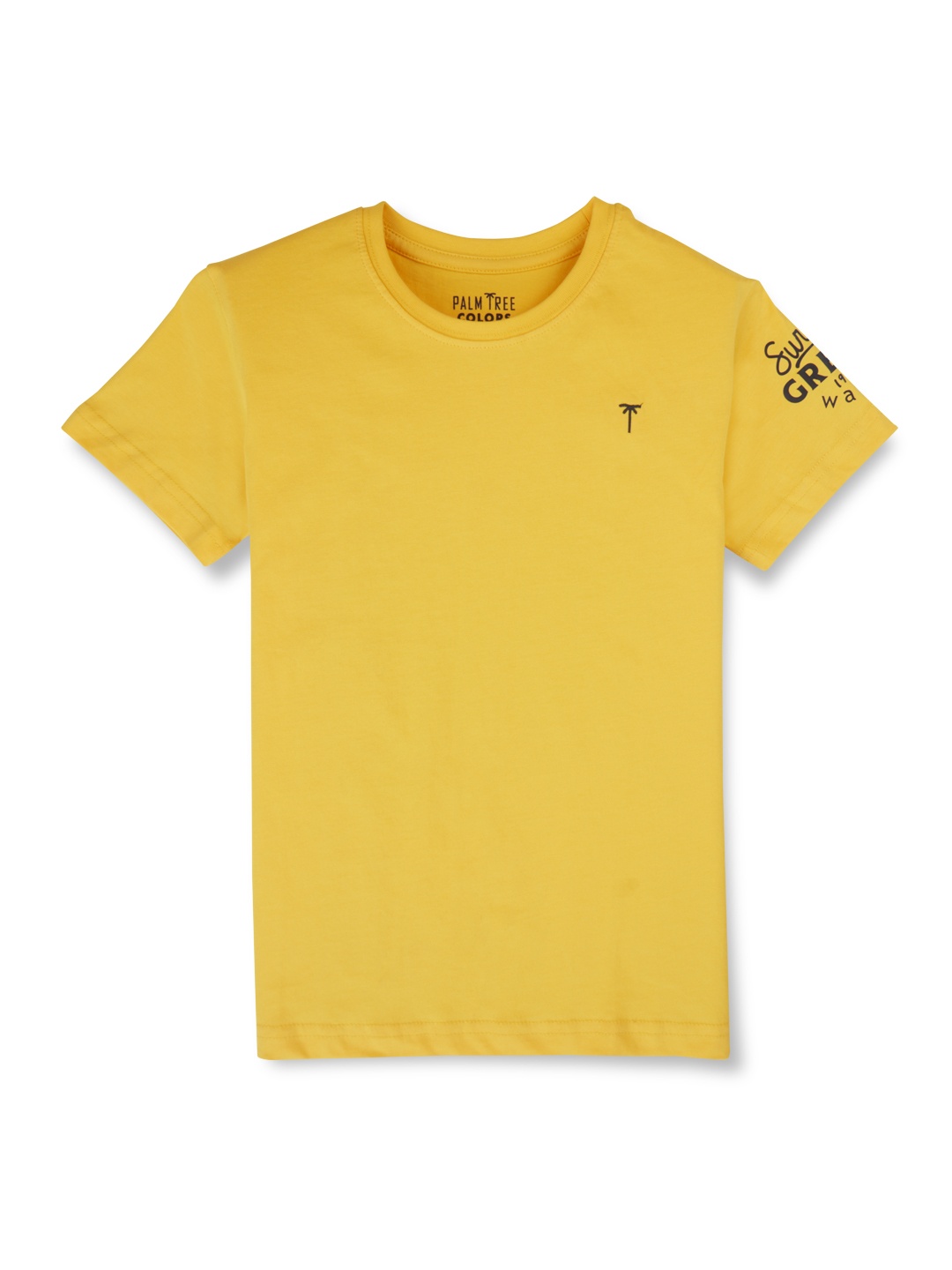 Palm Tree Boys Graphic Printed Round Neck Short Sleeves Cotton Regular T-shirt, Yellow
Palm Tree Boys Graphic Printed Round Neck Short Sleeves Cotton Regular T-shirt, Yellow