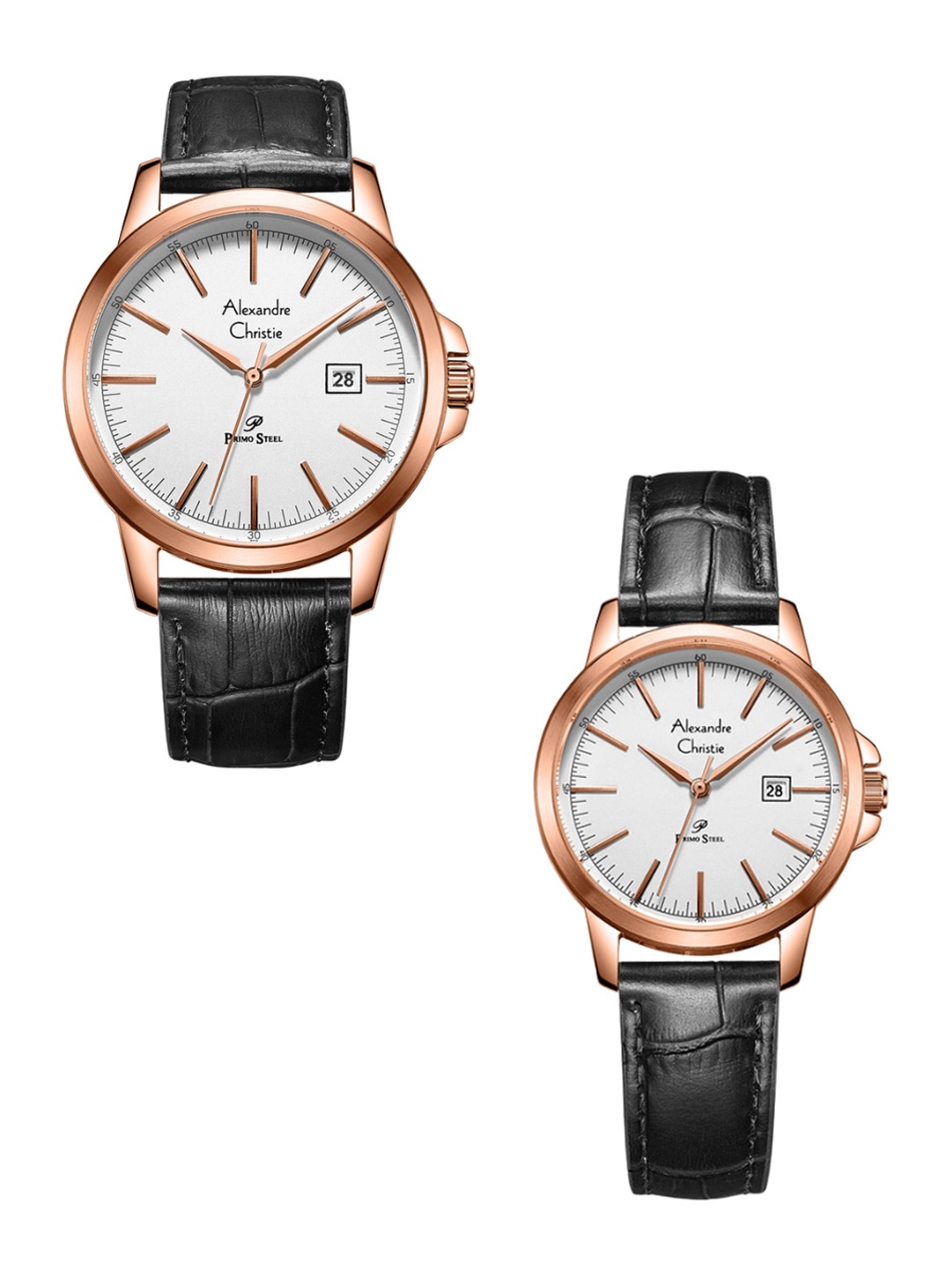 Alexandre Christie His & Her Watch Textured Straps Analogue Watch 1008MLDRGSL, Black
Alexandre Christie His & Her Watch Textured Straps Analogue Watch 1008MLDRGSL, Black