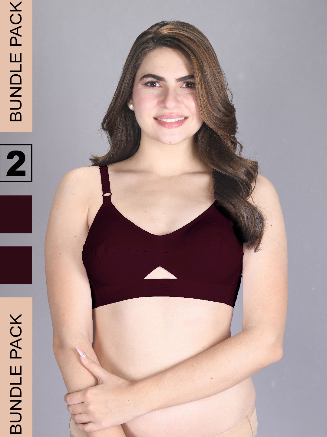 LUX VENUS Pack Of 2 Full Coverage Non Padded Pure Cotton Everyday Bra With All Day Comfort, Maroon
LUX VENUS Pack Of 2 Full Coverage Non Padded Pure Cotton Everyday Bra With All Day Comfort, Maroon