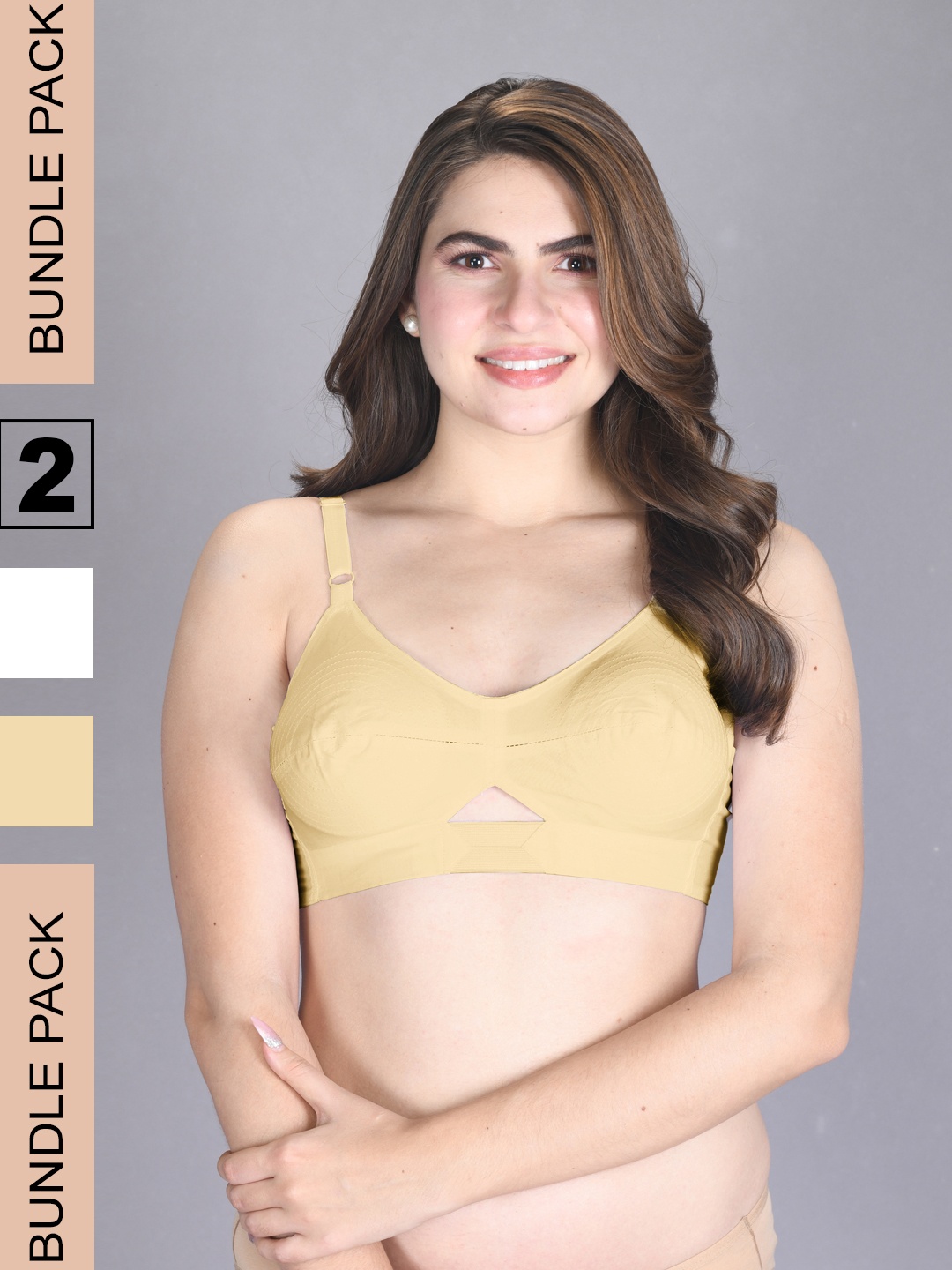 LUX VENUS Pack Of 2 Full Coverage Non Padded Pure Cotton Everyday Bra With All Day Comfort, Beige
LUX VENUS Pack Of 2 Full Coverage Non Padded Pure Cotton Everyday Bra With All Day Comfort, Beige