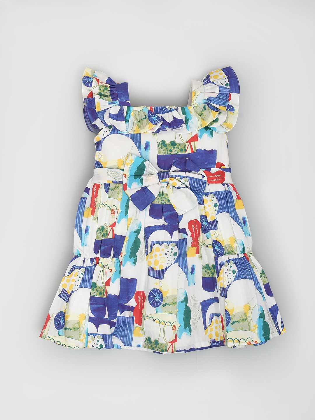 BAESD Girls Abstract Printed Cotton Square Neck Flutter Sleeve Fit & Flare Dress, Blue
BAESD Girls Abstract Printed Cotton Square Neck Flutter Sleeve Fit & Flare Dress, Blue