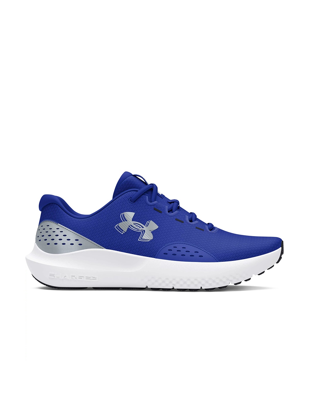 UNDER ARMOUR Men Woven Design Charged Surge 4 Running Shoes with Brand Logo Detail, Blue
UNDER ARMOUR Men Woven Design Charged Surge 4 Running Shoes with Brand Logo Detail, Blue