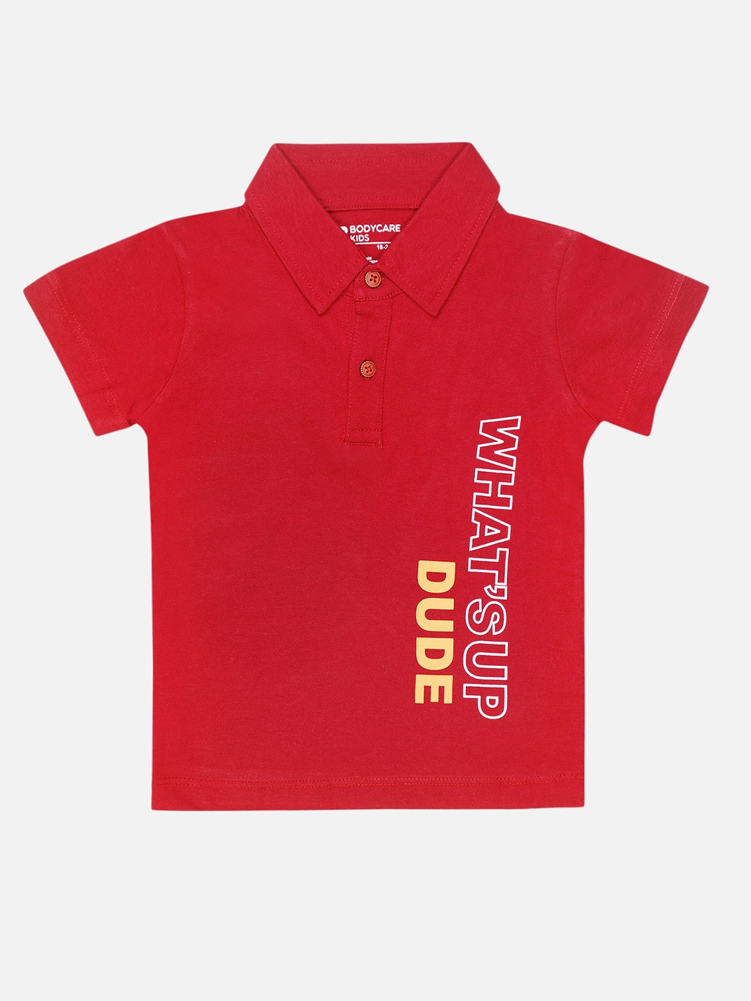 Bodycare Boys Typography Printed Polo Collar Short Sleeves Cotton Regular T-shirt, Maroon
Bodycare Boys Typography Printed Polo Collar Short Sleeves Cotton Regular T-shirt, Maroon