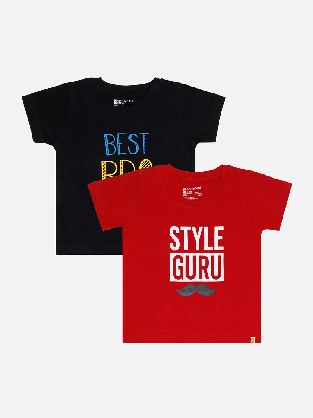 Bodycare Infants Boys Pack of 2 Typography Printed Cotton T-shirts, Red
Bodycare Infants Boys Pack of 2 Typography Printed Cotton T-shirts, Red