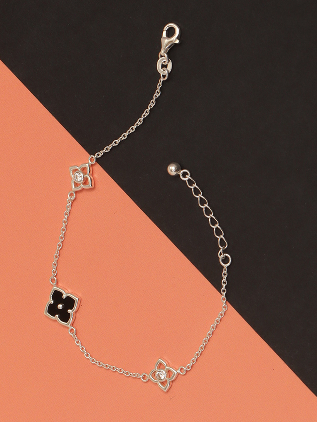 LeCalla Silver Plated 925 Sterling Silver Cubic Zirconia Stone Studded Charm Bracelet
LeCalla Silver Plated 925 Sterling Silver Cubic Zirconia Stone Studded Charm Bracelet