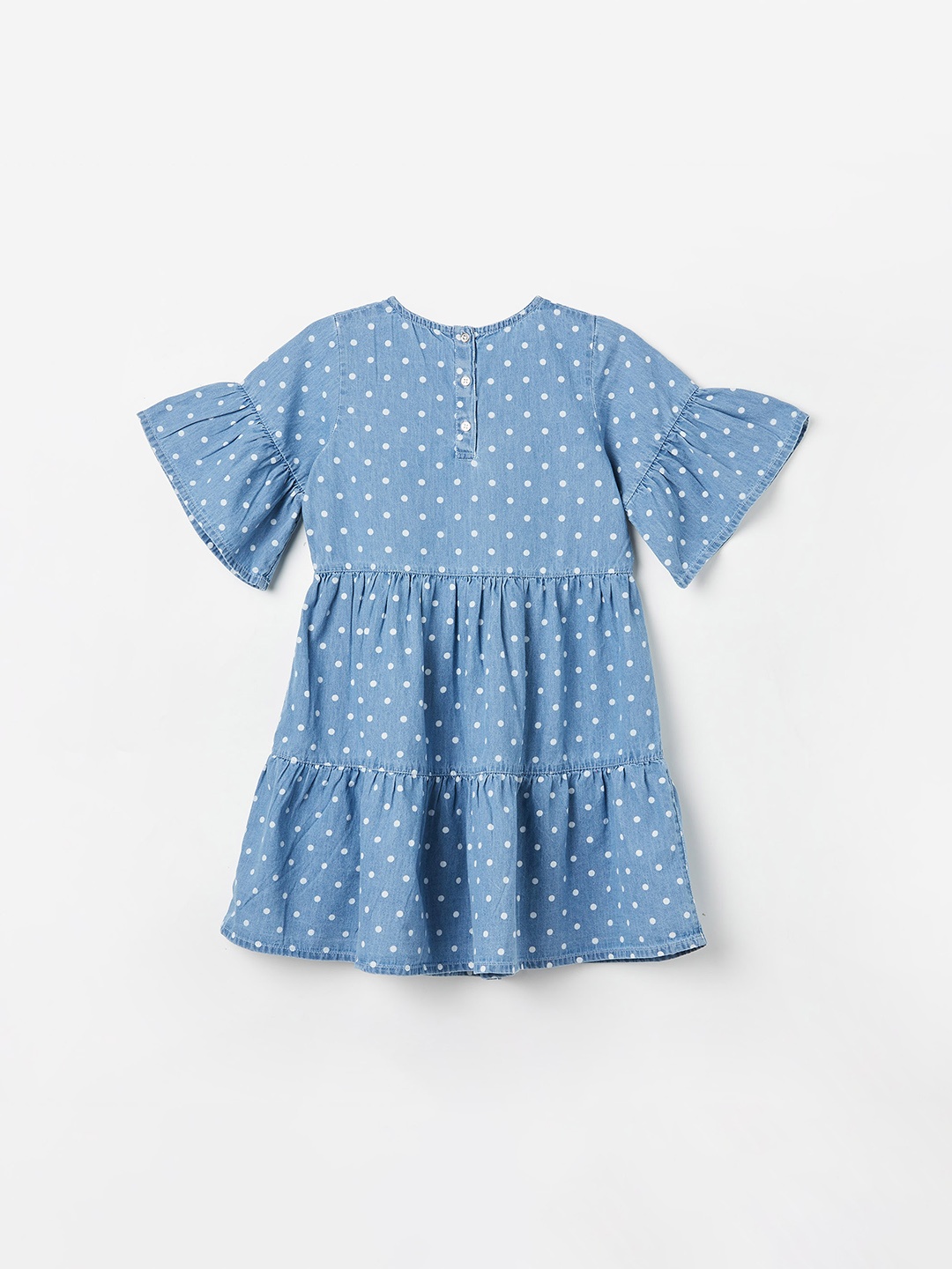 Fame Forever by Lifestyle Girls Polka Dots Printed Bell Sleeves Tiered Fit & Flare Dress, Blue
Fame Forever by Lifestyle Girls Polka Dots Printed Bell Sleeves Tiered Fit & Flare Dress, Blue