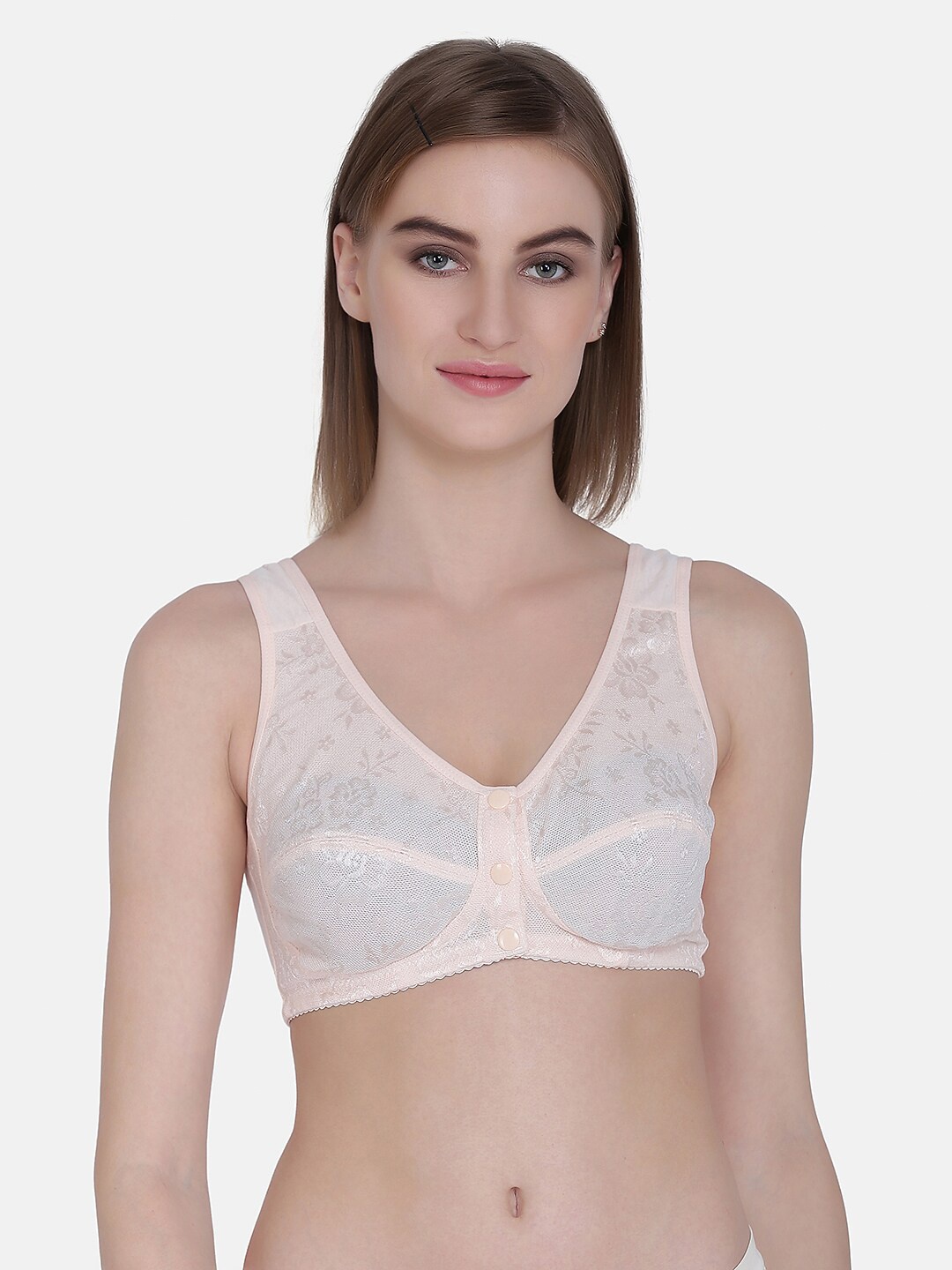 Curvy Love Floral Self Design Full Coverage Maternity Bra with Anti Microbial, Beige
Curvy Love Floral Self Design Full Coverage Maternity Bra with Anti Microbial, Beige