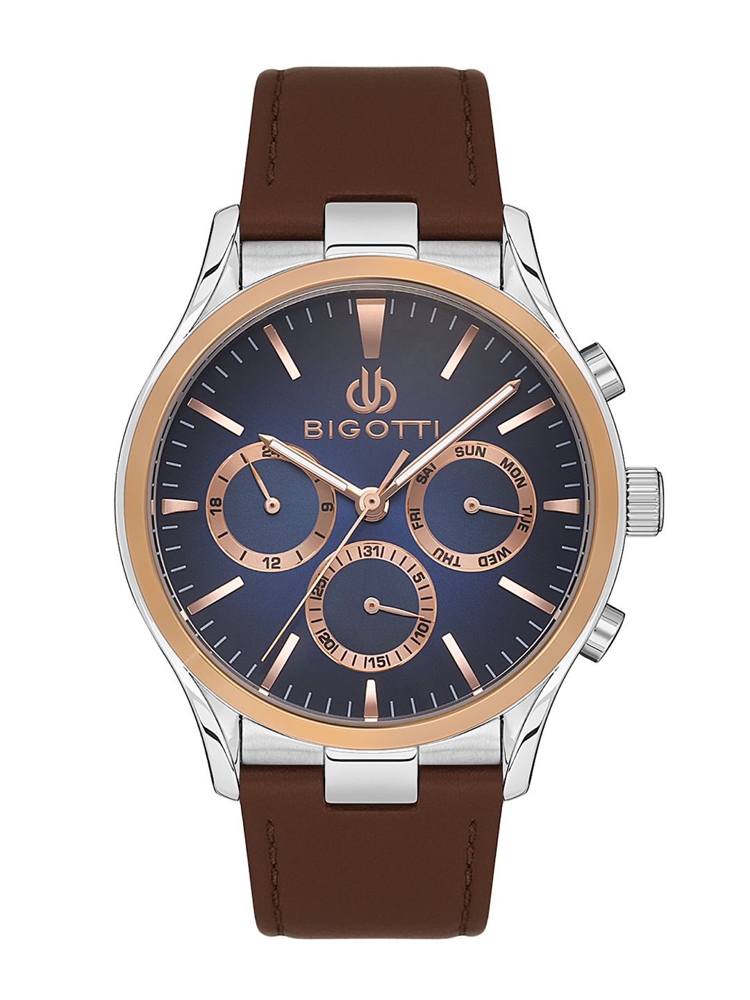 BIGOTTI Men Printed Dial & Leather Textured Straps Analogue Watch BG.1.10523-4, Blue
BIGOTTI Men Printed Dial & Leather Textured Straps Analogue Watch BG.1.10523-4, Blue