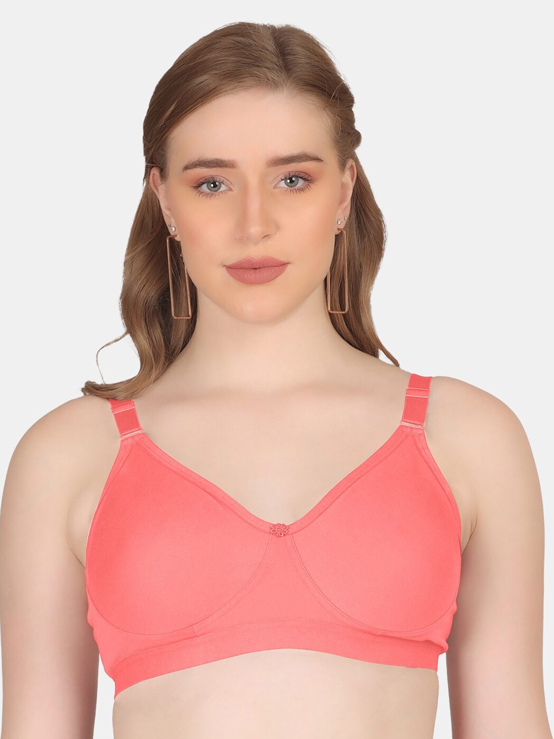 POOJA RAGENEE Everyday Cotton Bra Full Coverage Non Padded Non-Wired All Day Comfort, Coral
POOJA RAGENEE Everyday Cotton Bra Full Coverage Non Padded Non-Wired All Day Comfort, Coral