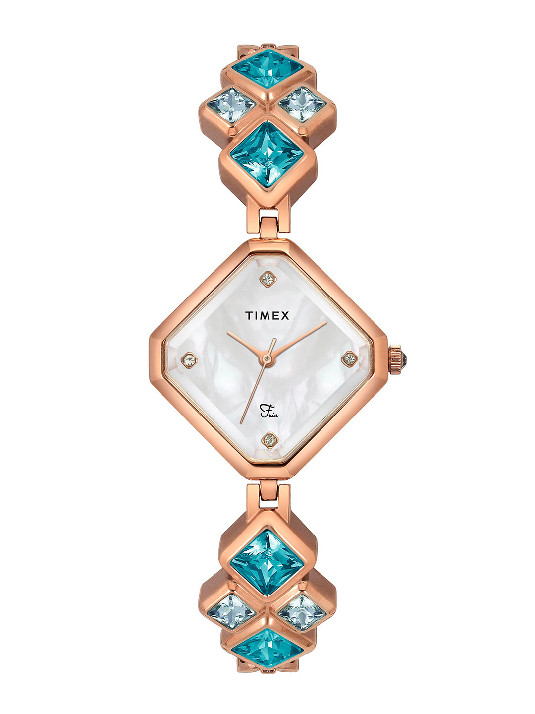 Timex Women Embellished Dial & Bracelet Style Straps Analogue Watch TWEL17200, Rose gold
Timex Women Embellished Dial & Bracelet Style Straps Analogue Watch TWEL17200, Rose gold