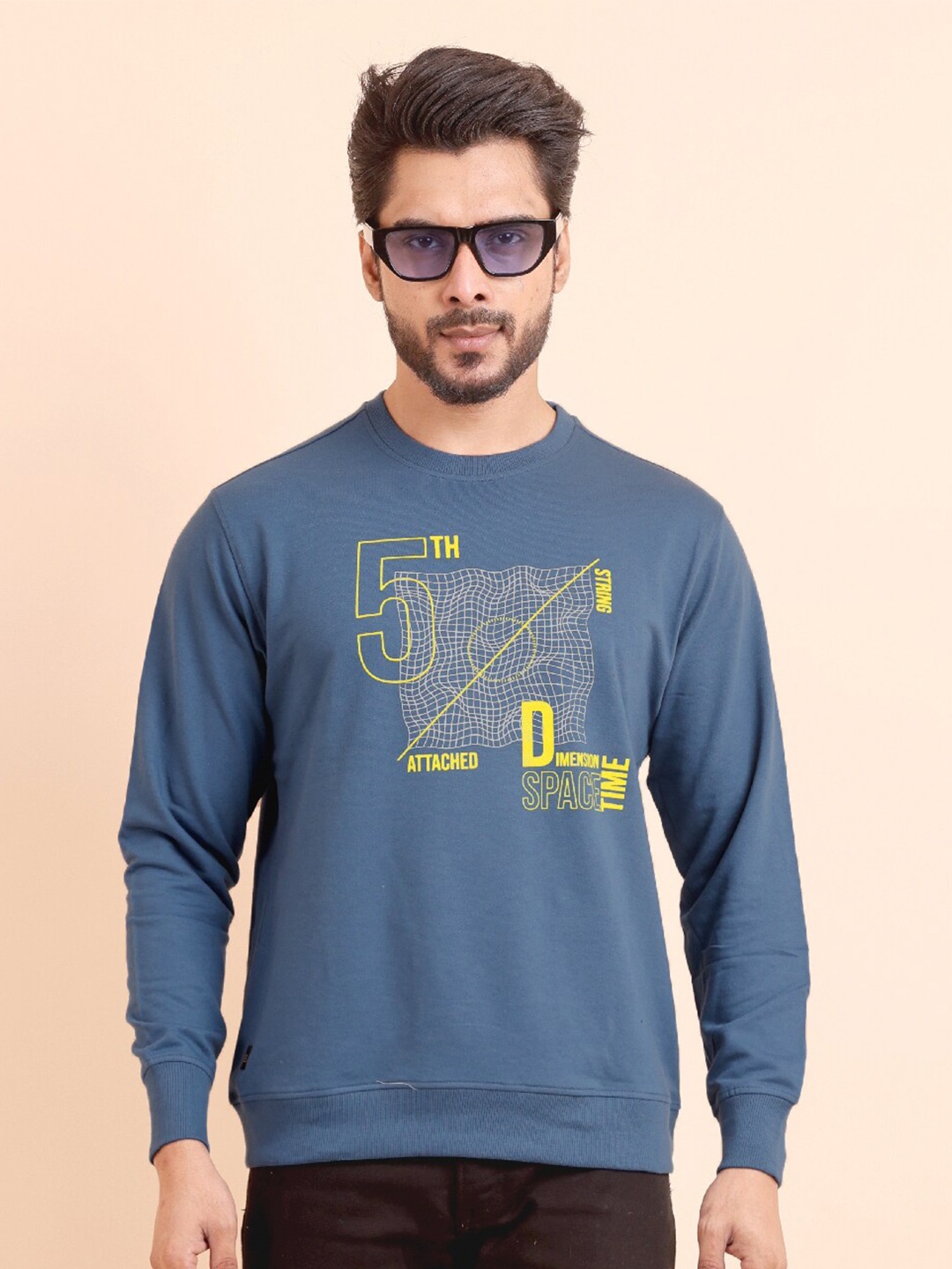 berry blues Graphic Printed Cotton Round Neck Pullover Sweatshirt, Blue
berry blues Graphic Printed Cotton Round Neck Pullover Sweatshirt, Blue