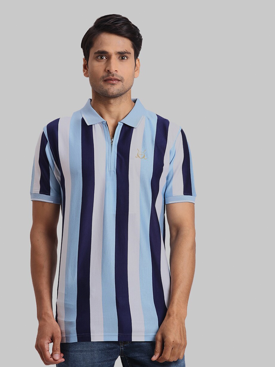 ColorPlus Striped Polo Collar Short Sleeves Regular Fit Cotton Applique T-shirt, Blue
ColorPlus Striped Polo Collar Short Sleeves Regular Fit Cotton Applique T-shirt, Blue